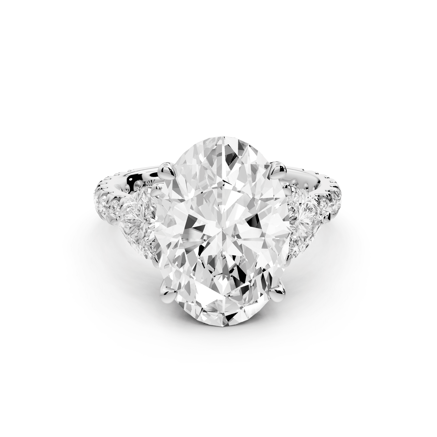 Lily - 5ct Engagement Ring 18k white gold - Mr. Alex Jewelry