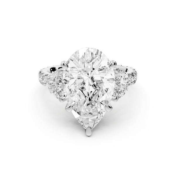 Lily - 5ct Engagement Ring 18k white gold - Mr. Alex Jewelry