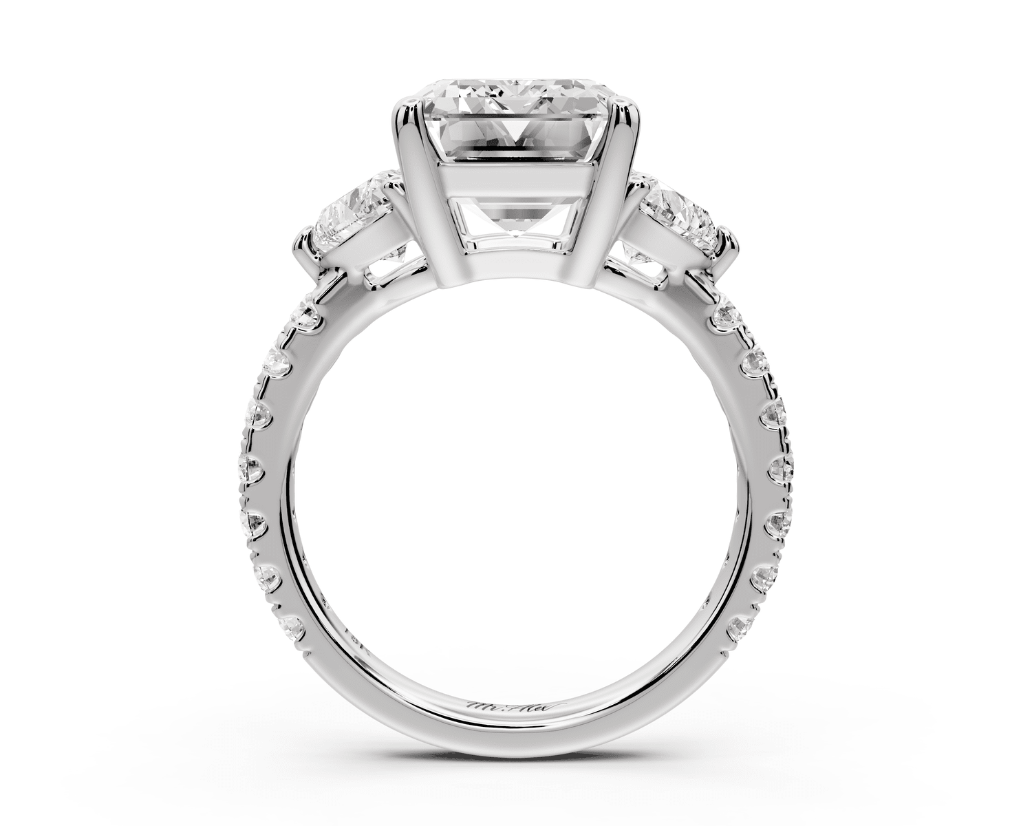 Lily - 5ct Engagement Ring 18k white gold - Mr. Alex Jewelry