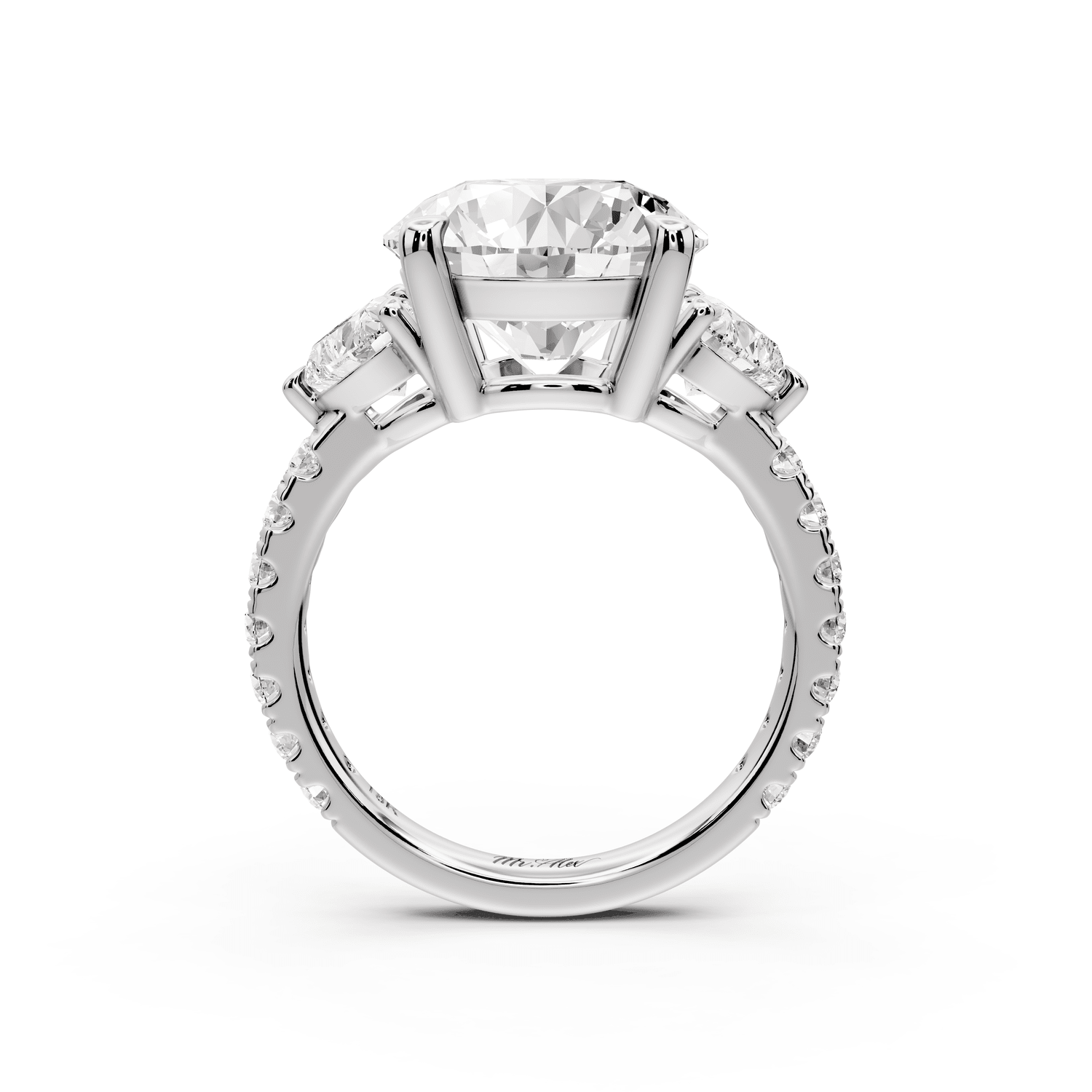 Lily - 5ct Engagement Ring 18k white gold - Mr. Alex Jewelry