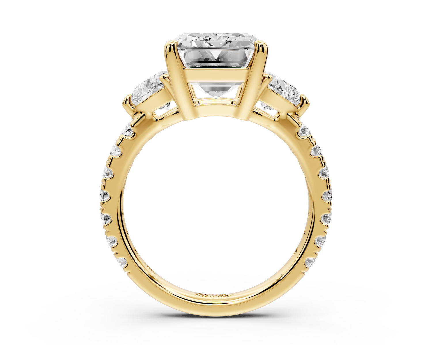Lily - 5ct Engagement Ring 18k yellow gold - Mr. Alex Jewelry