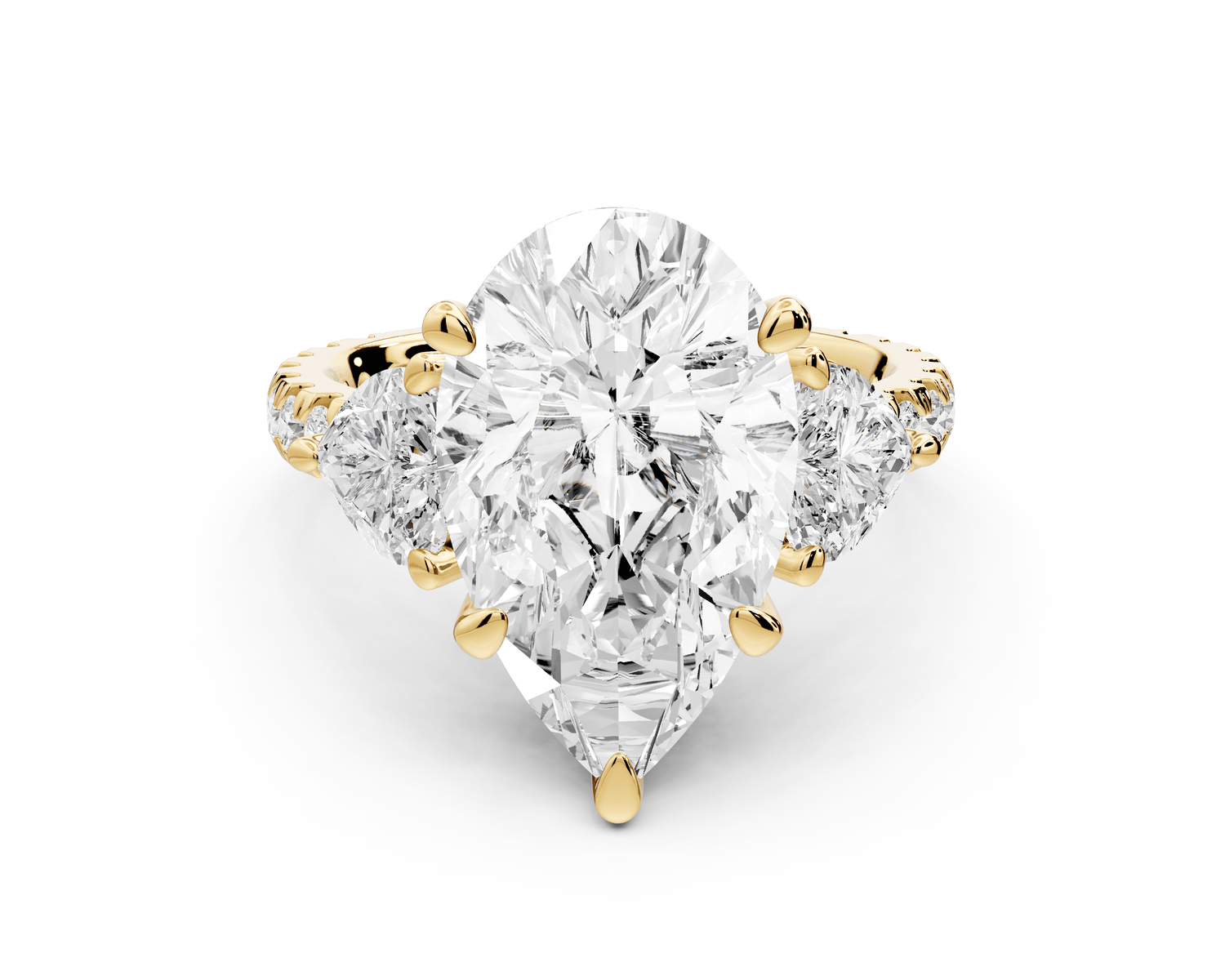 Lily - 5ct Engagement Ring 18k yellow gold - Mr. Alex Jewelry