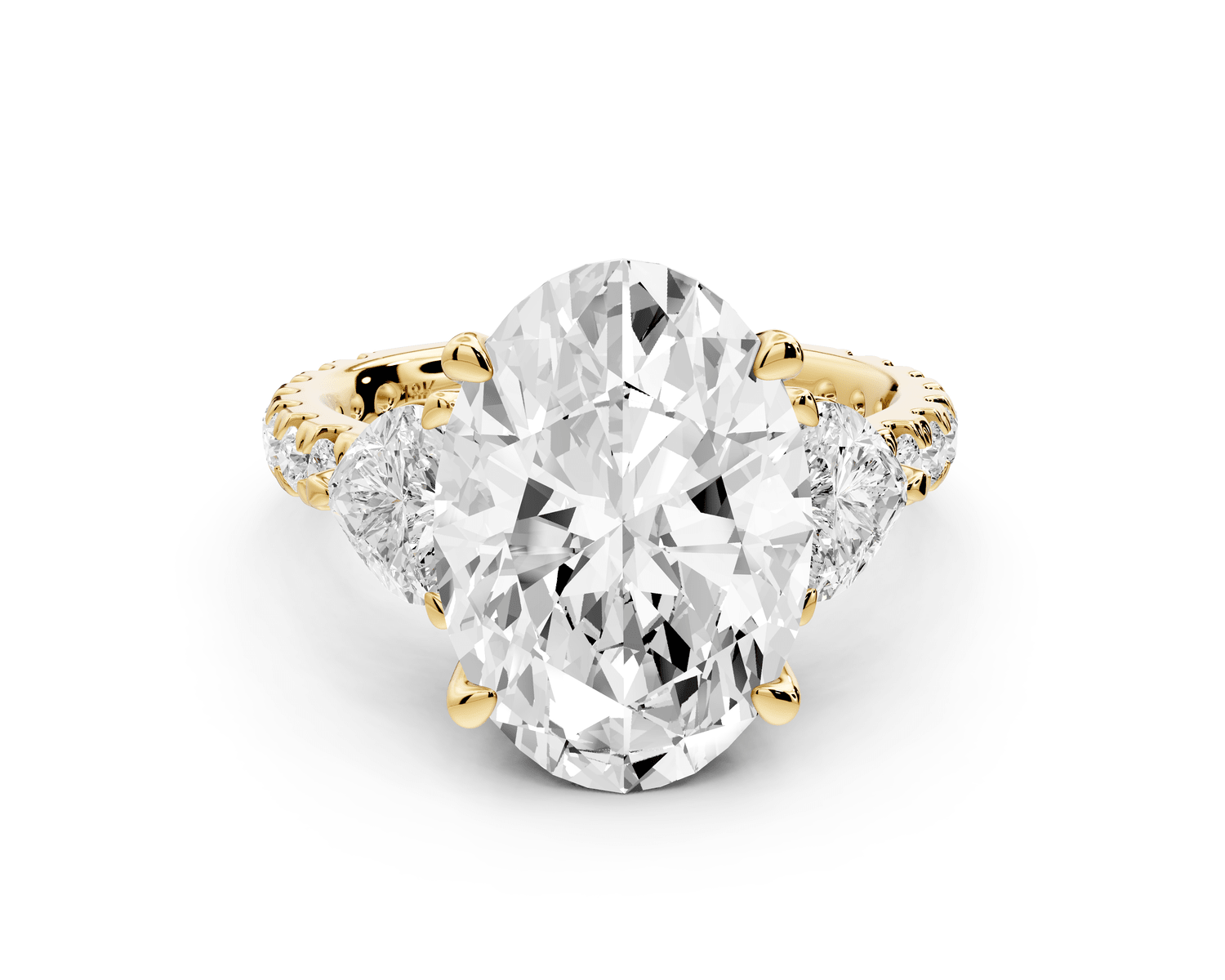 Lily - 5ct Engagement Ring 18k yellow gold - Mr. Alex Jewelry