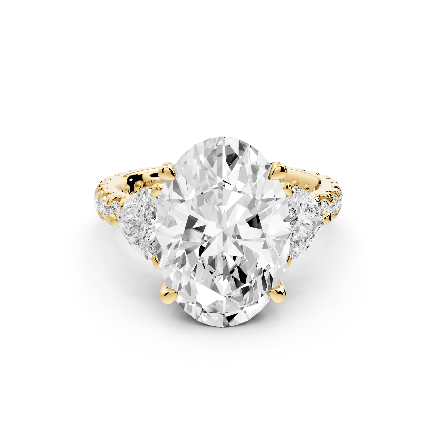 Lily - 5ct Engagement Ring 18k yellow gold - Mr. Alex Jewelry