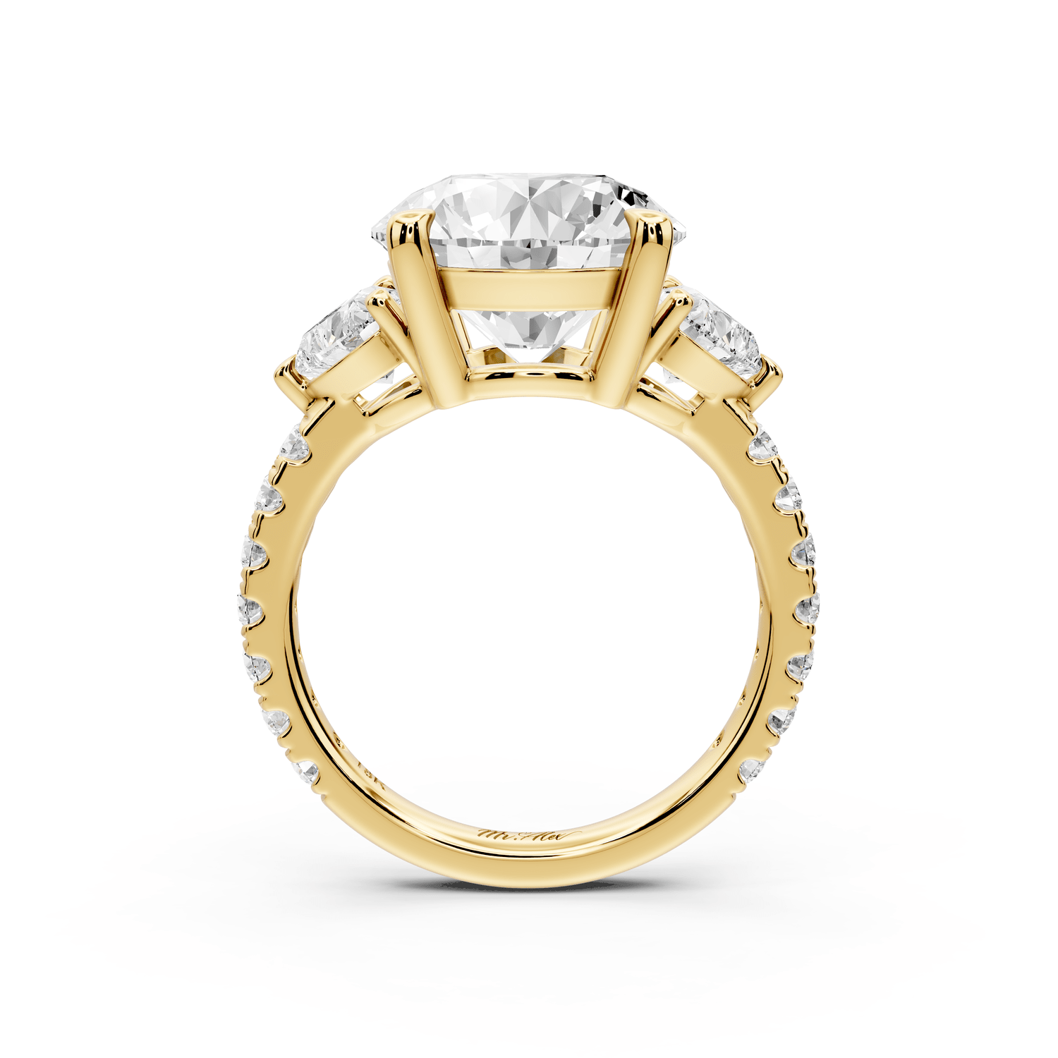 Lily - 5ct Engagement Ring 18k yellow gold - Mr. Alex Jewelry