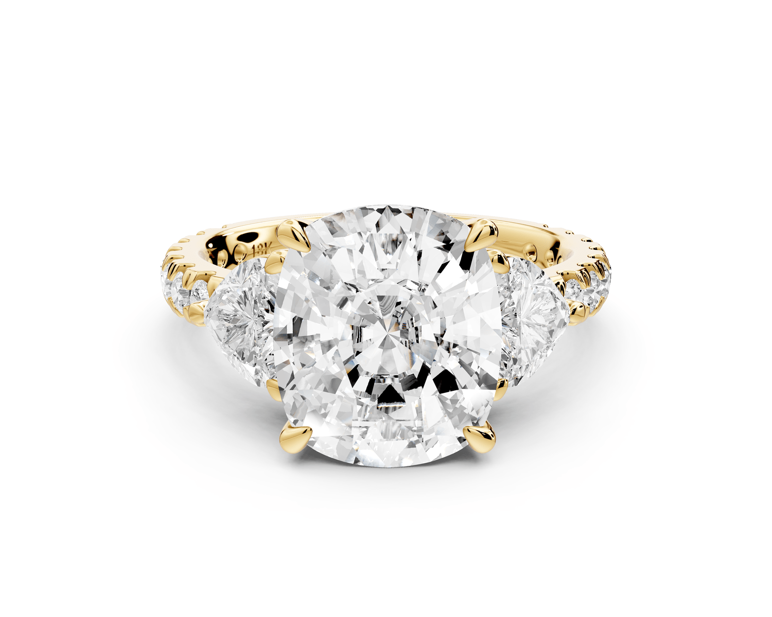 Lily - 5ct Engagement Ring 18k yellow gold - Mr. Alex Jewelry