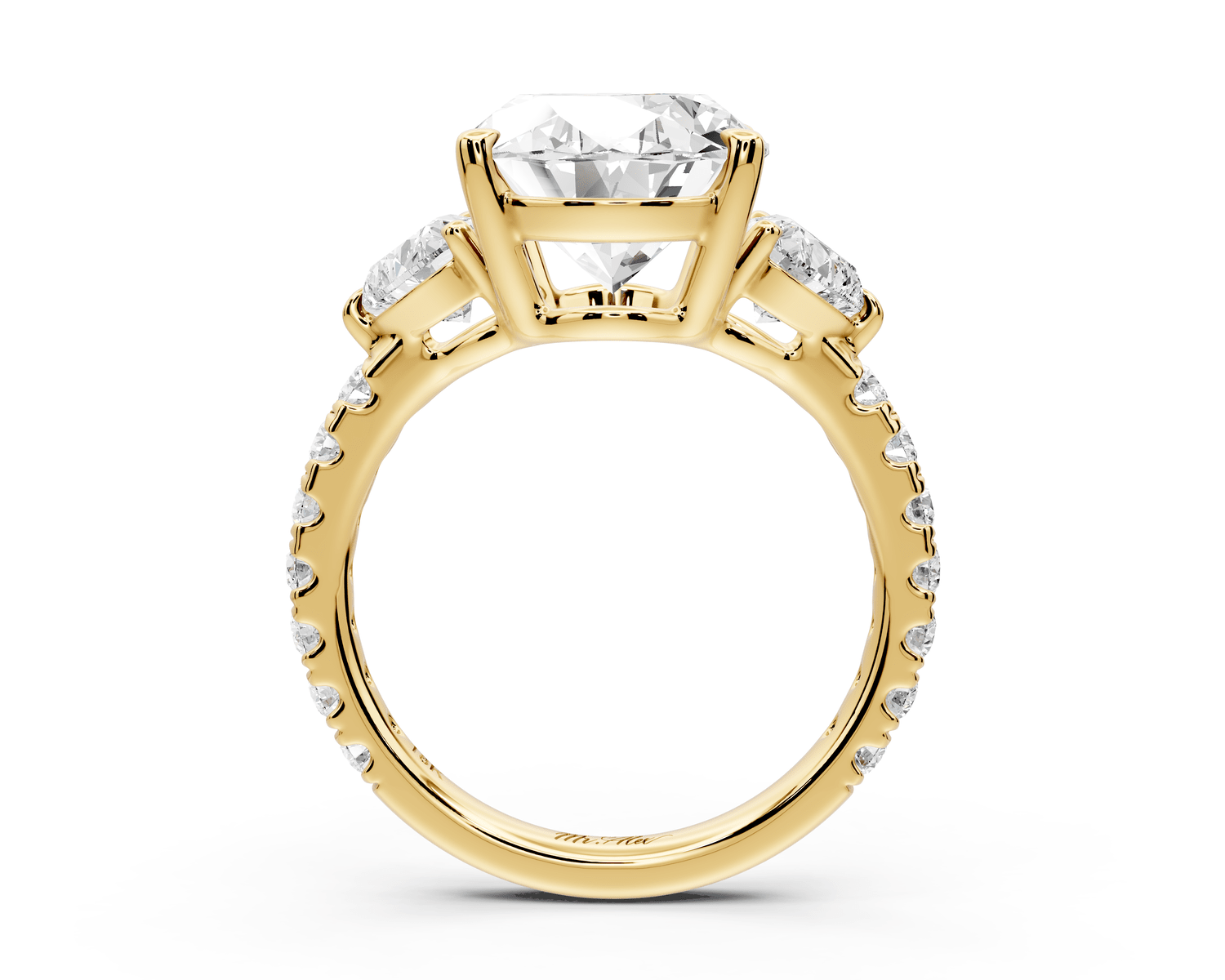 Lily - 5ct Engagement Ring 18k yellow gold - Mr. Alex Jewelry