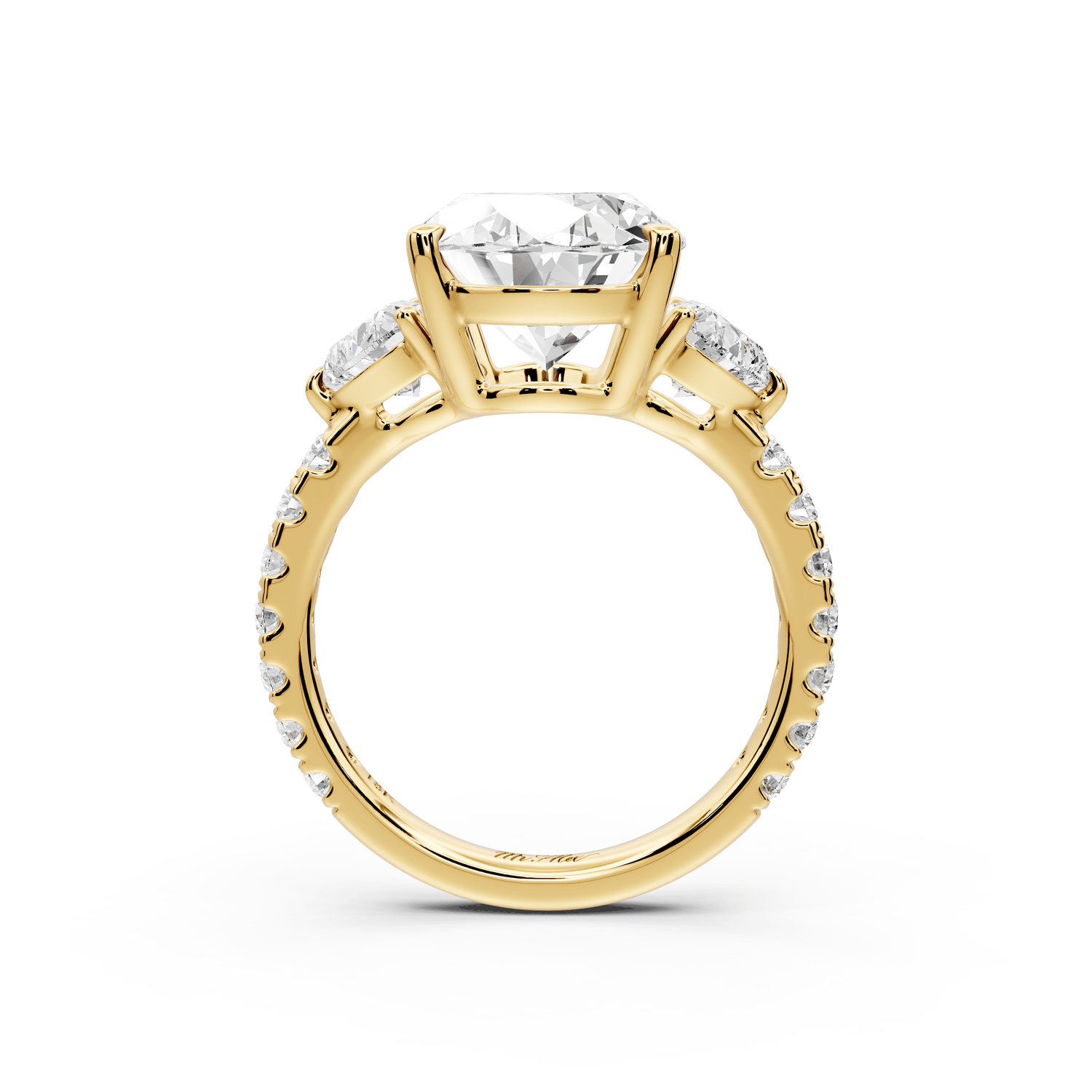 Lily - 5ct Engagement Ring 18k yellow gold - Mr. Alex Jewelry
