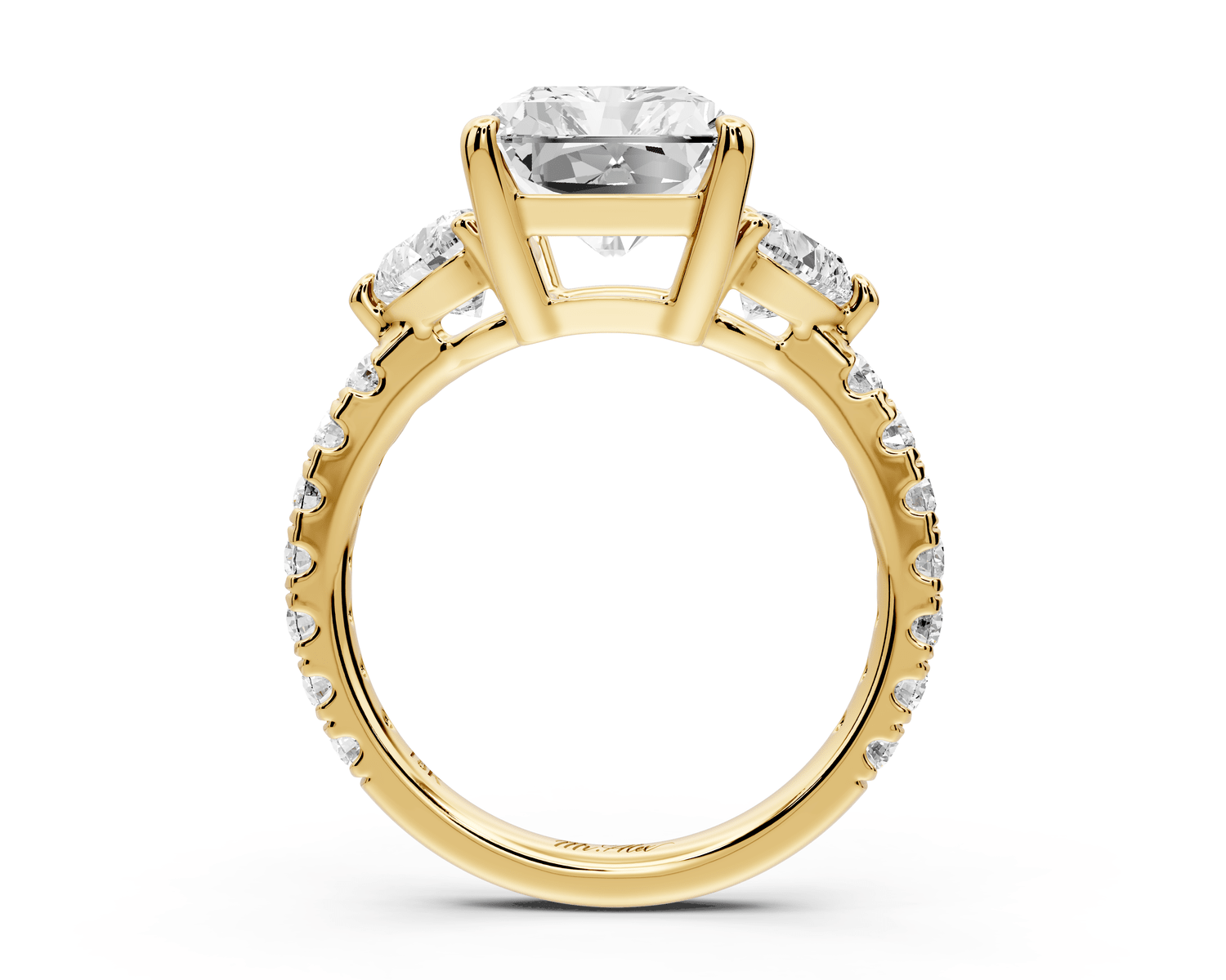 Lily - 5ct Engagement Ring 18k yellow gold - Mr. Alex Jewelry