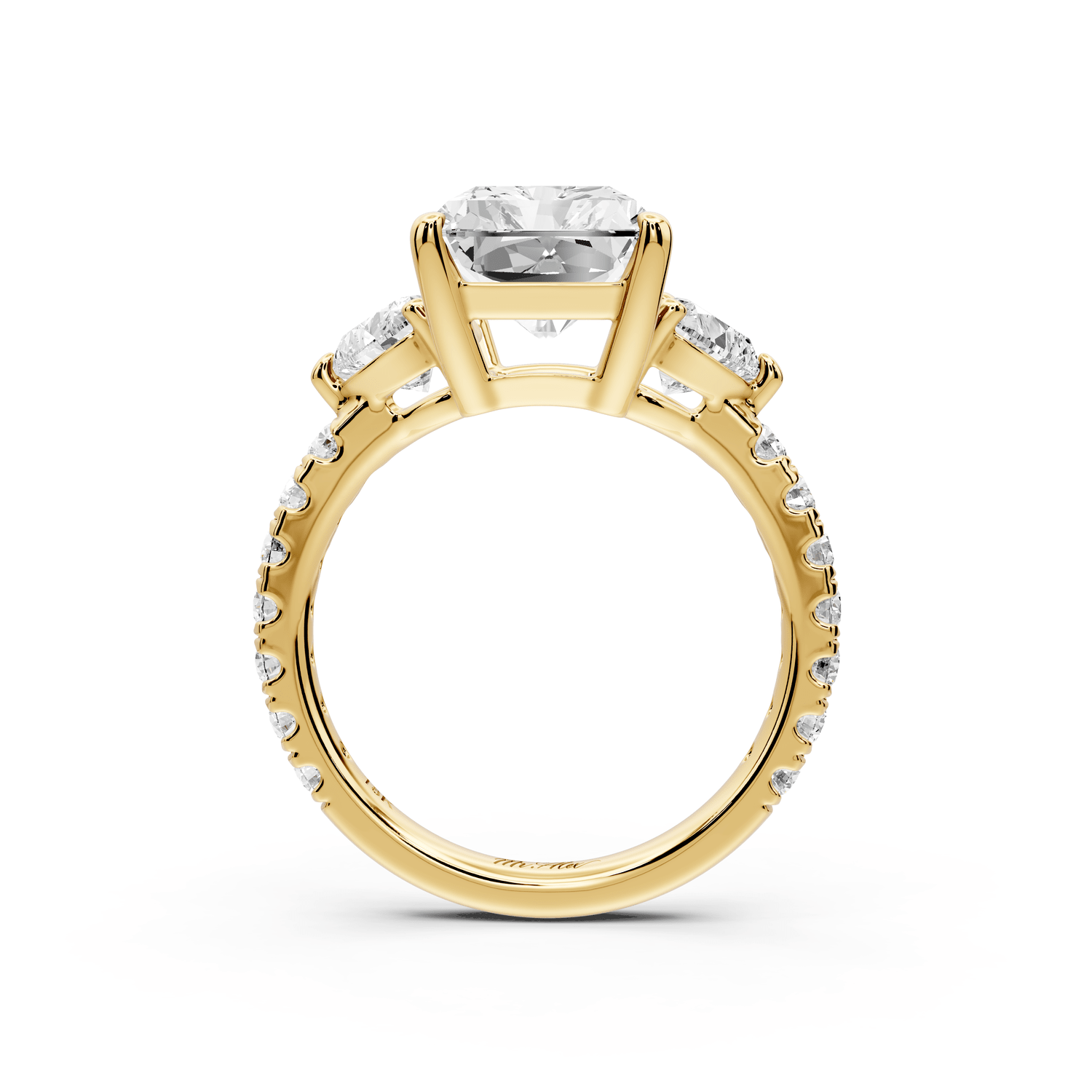 Lily - 5ct Engagement Ring 18k yellow gold - Mr. Alex Jewelry