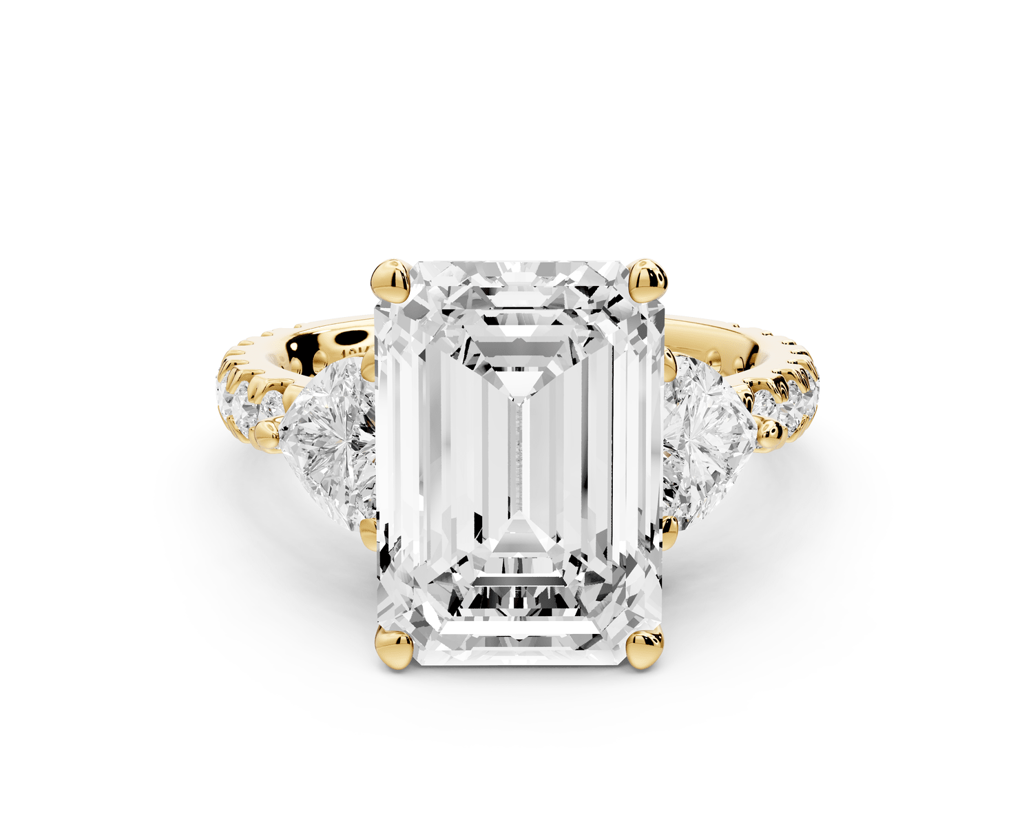 Lily - 5ct Engagement Ring 18k yellow gold - Mr. Alex Jewelry