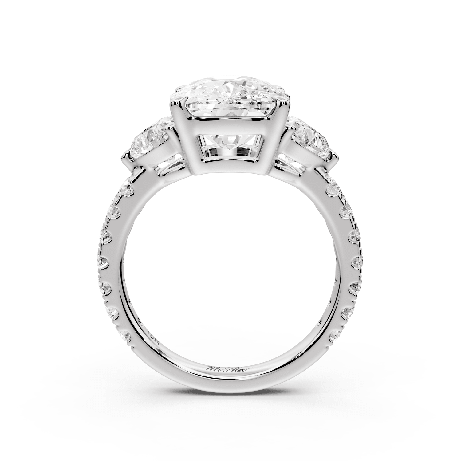 Lily - 5ct Engagement Ring platinum - Mr. Alex Jewelry
