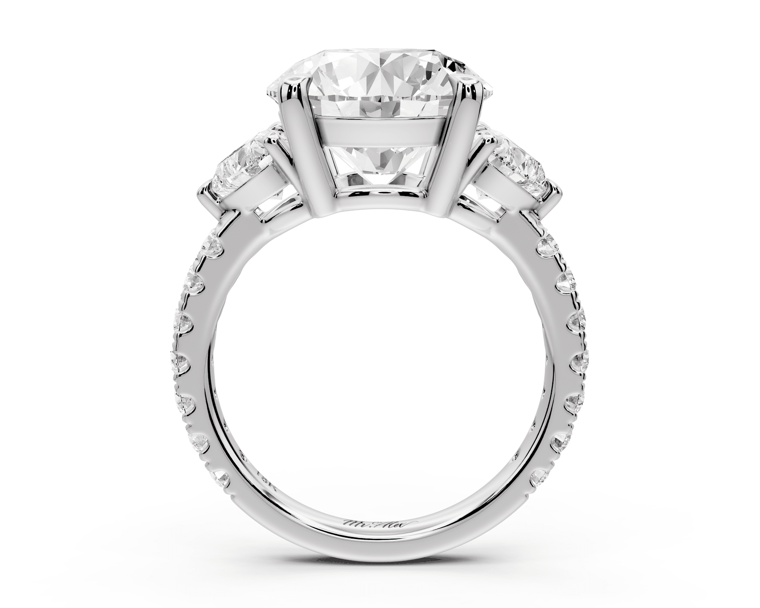 Lily - 5ct Engagement Ring platinum - Mr. Alex Jewelry