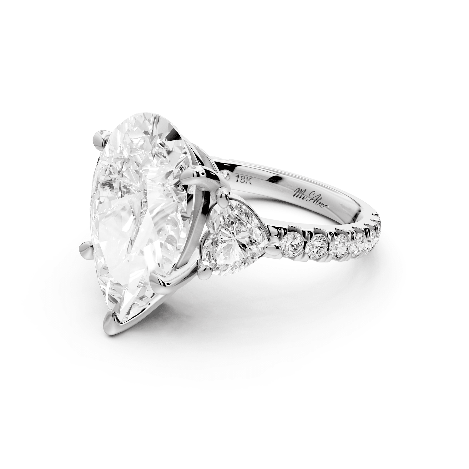 Lily - 5ct Engagement Ring platinum - Mr. Alex Jewelry