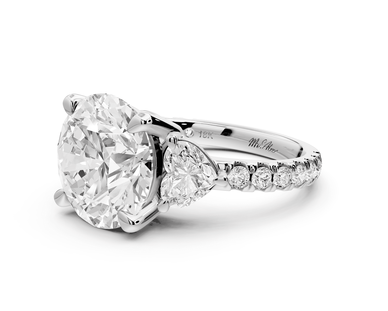 Lily - 5ct Engagement Ring platinum - Mr. Alex Jewelry