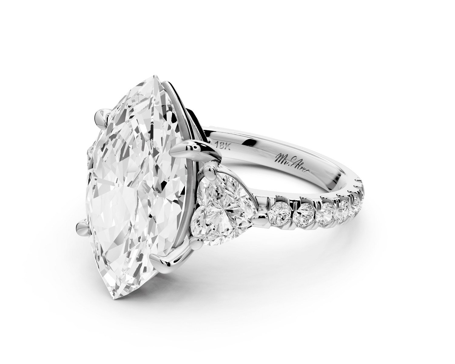 Lily - 5ct Engagement Ring platinum - Mr. Alex Jewelry