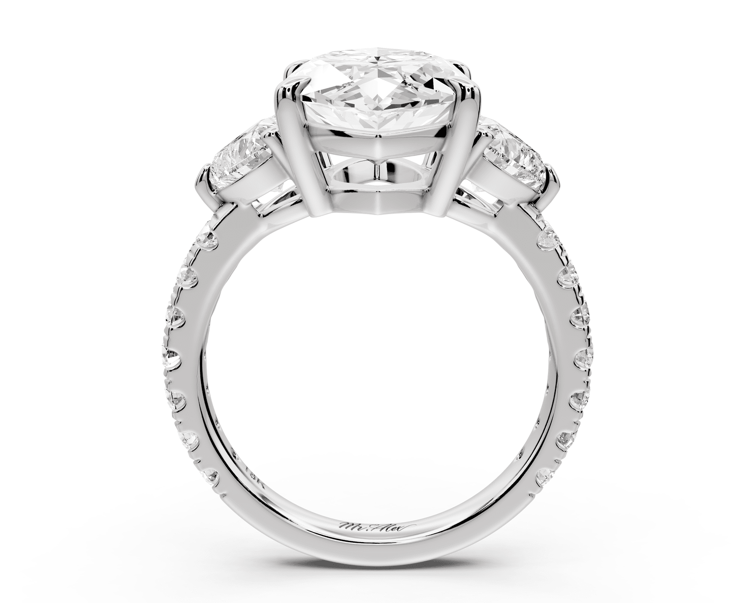 Lily - 5ct Engagement Ring platinum - Mr. Alex Jewelry