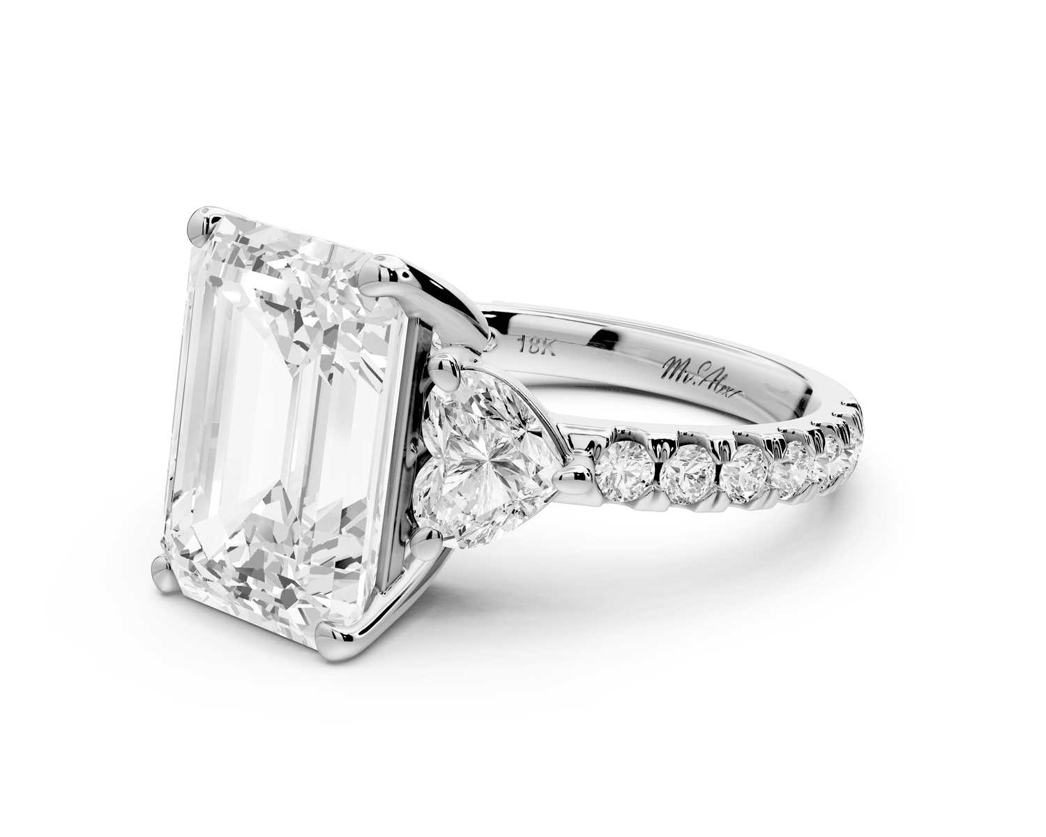 Lily - 5ct Engagement Ring platinum - Mr. Alex Jewelry