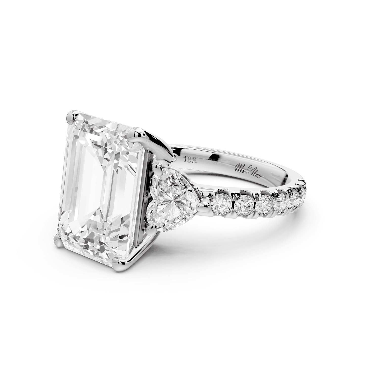 Lily - 5ct Engagement Ring platinum - Mr. Alex Jewelry