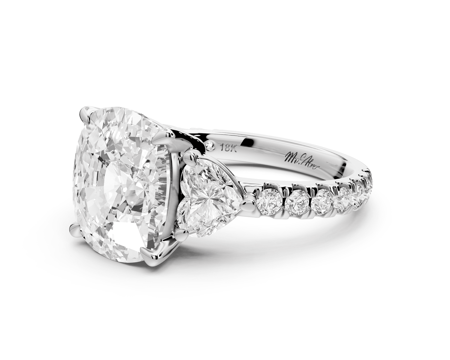 Lily - 5ct Engagement Ring platinum - Mr. Alex Jewelry
