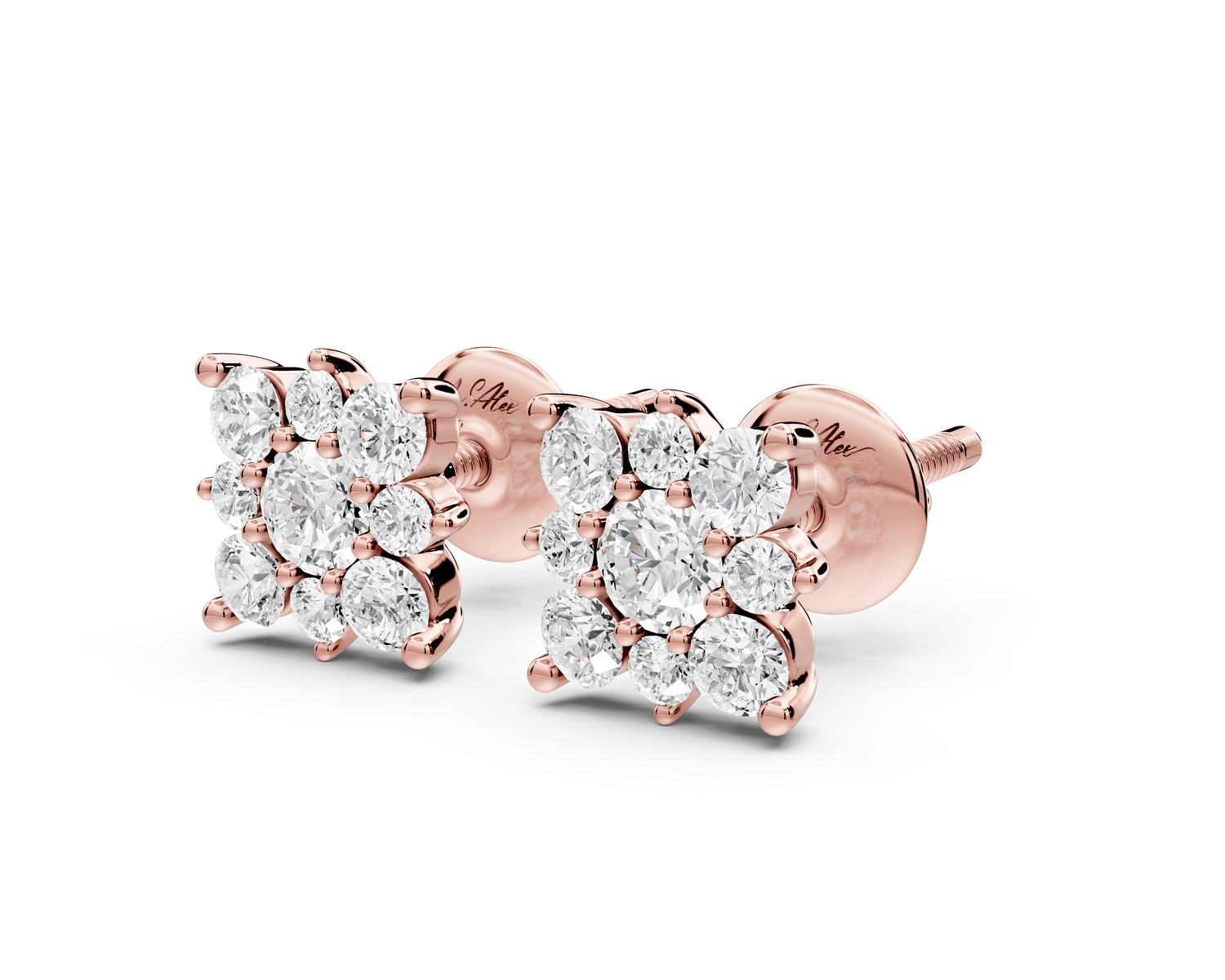 Lily Earrings Rose Gold - Mr. Alex Jewelry