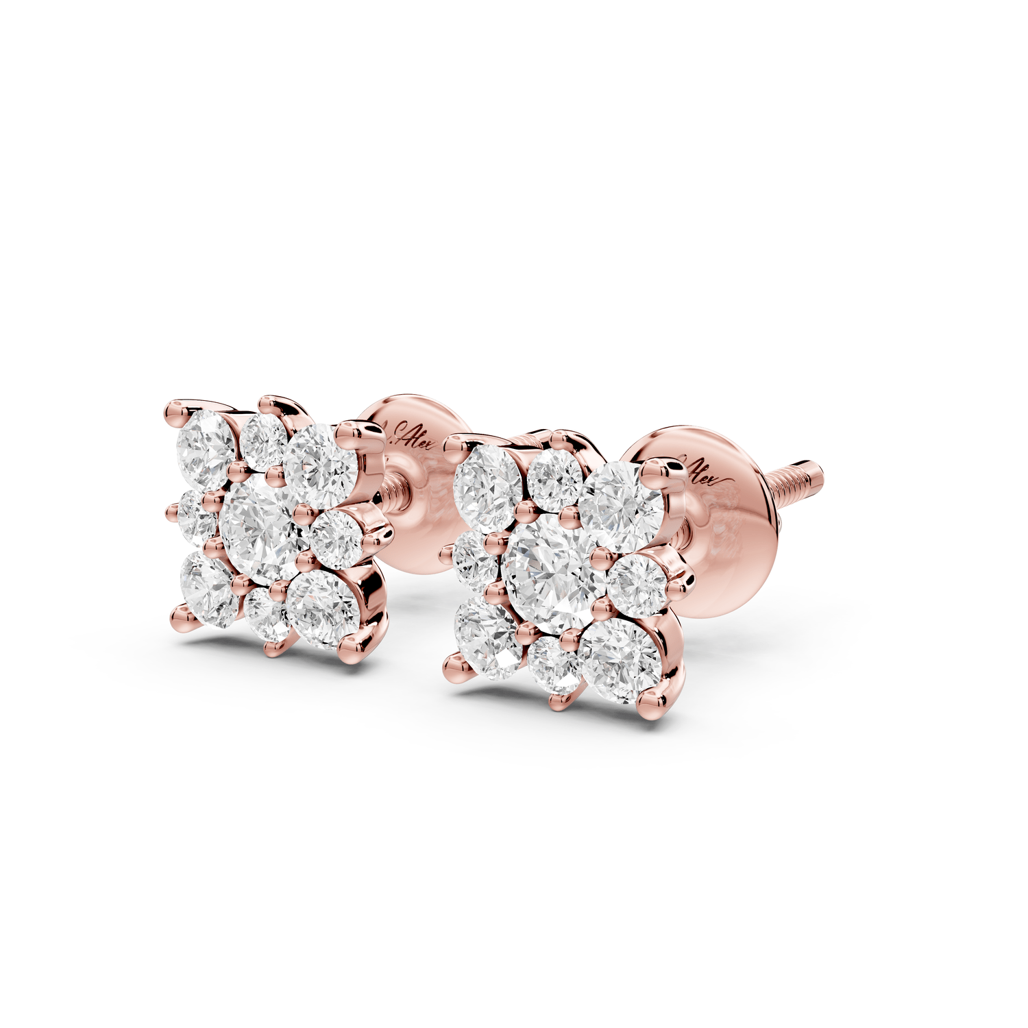 Lily Earrings Rose Gold - Mr. Alex Jewelry