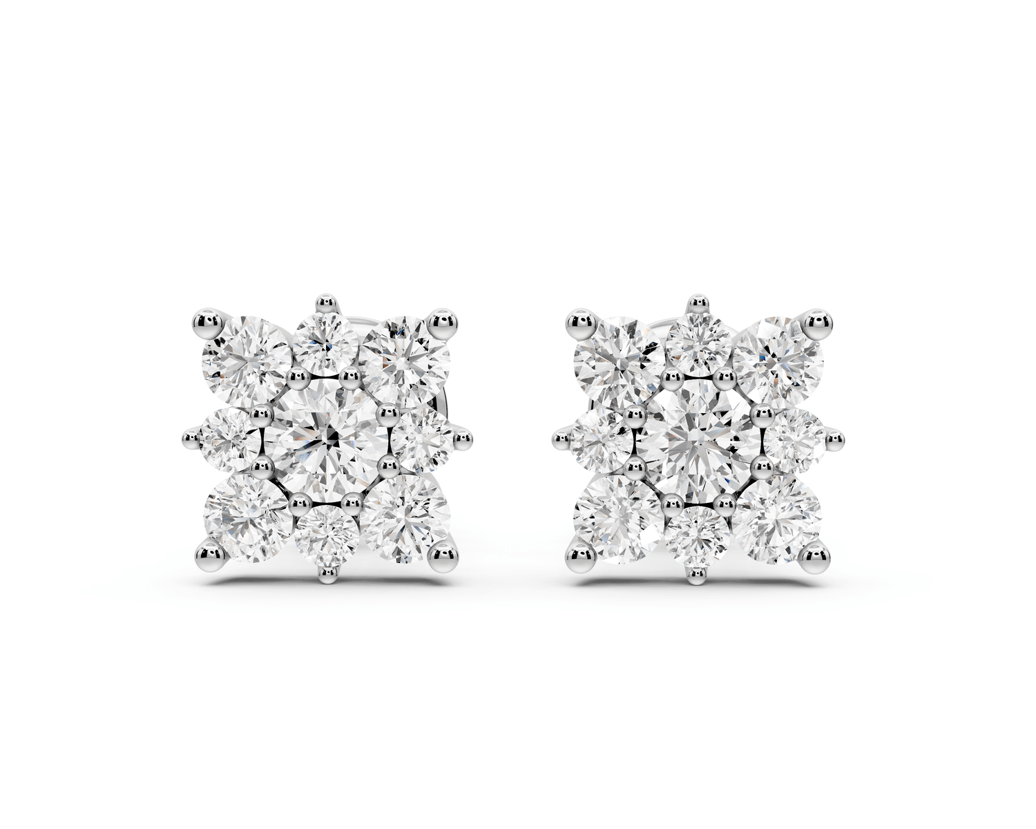 Lily Earrings White Gold - Mr. Alex Jewelry