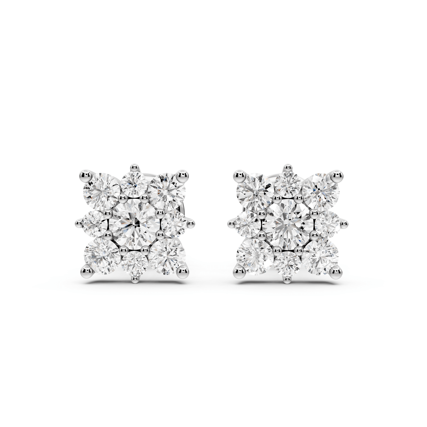 Lily Earrings White Gold - Mr. Alex Jewelry