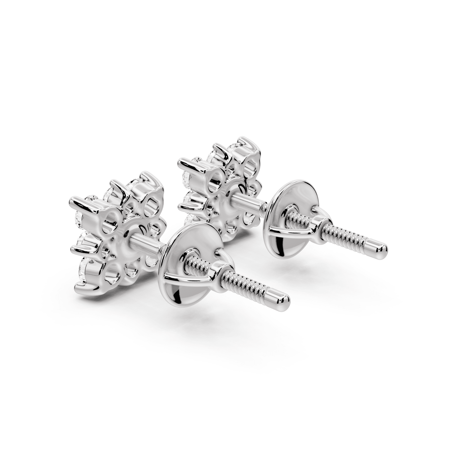 Lily Earrings White Gold - Mr. Alex Jewelry