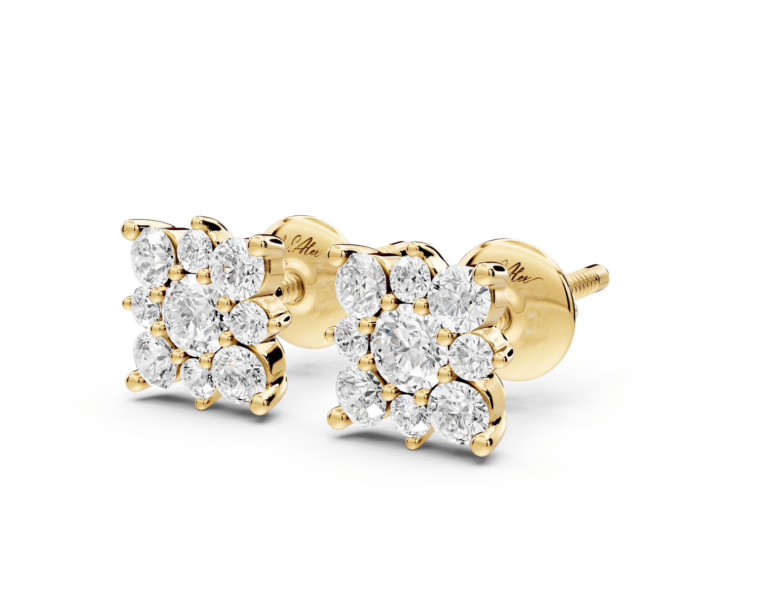 Lily Earrings Yellow Gold - Mr. Alex Jewelry