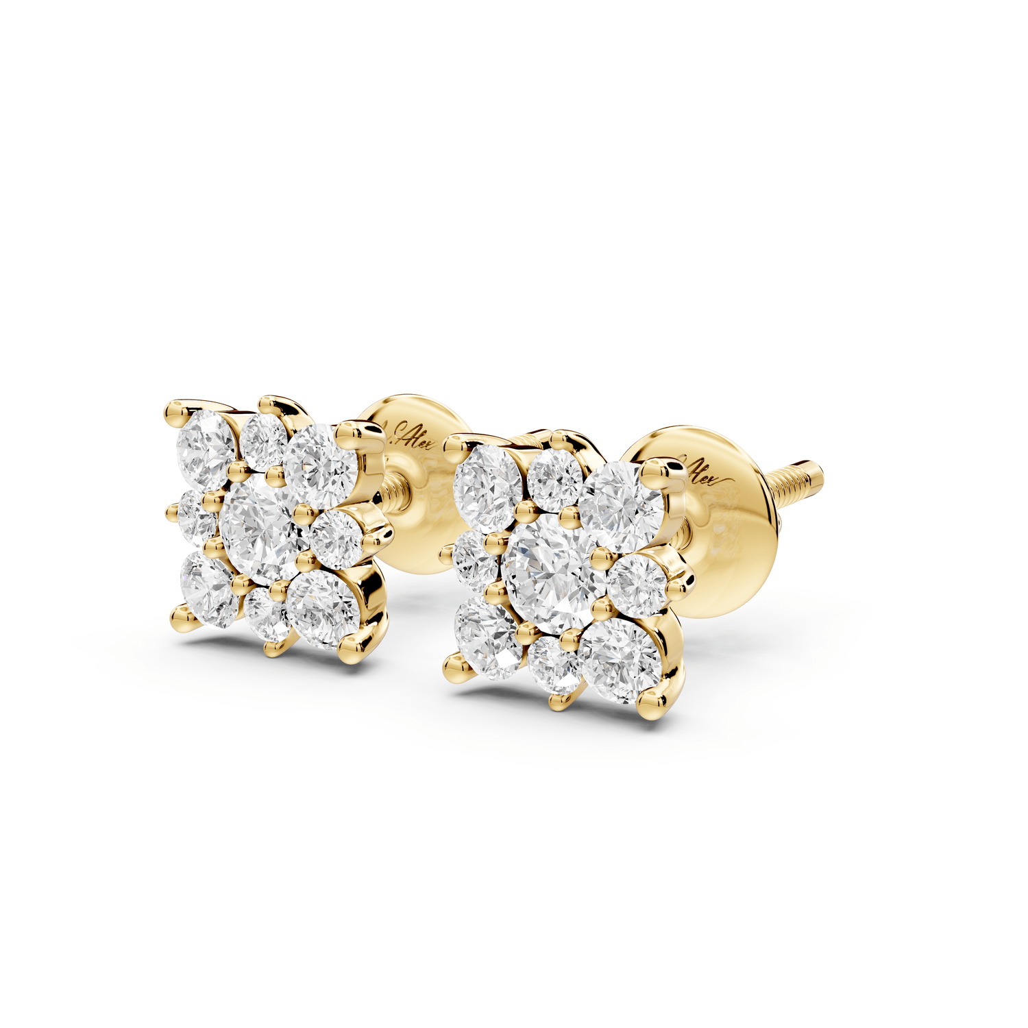 Lily Earrings Yellow Gold - Mr. Alex Jewelry