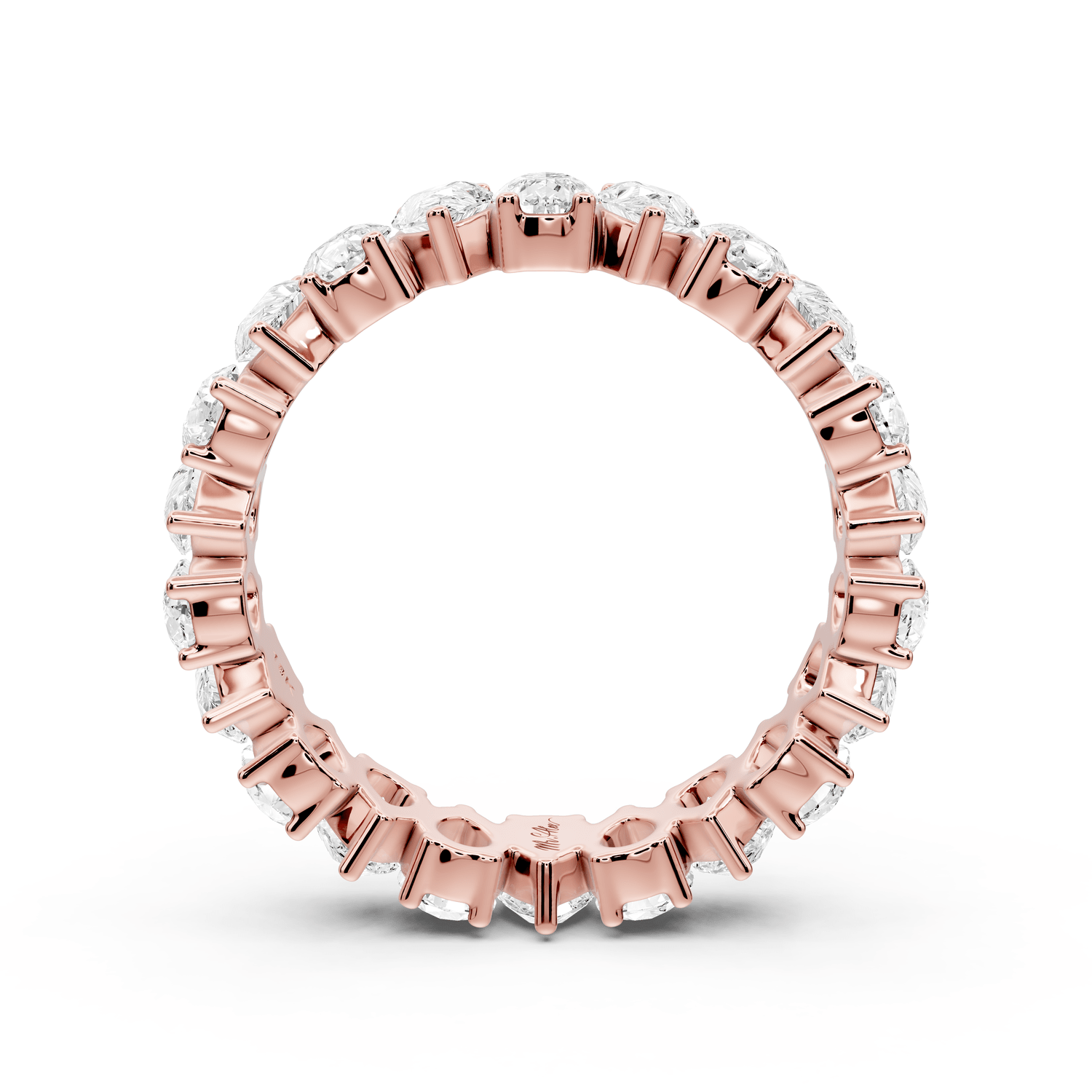Lior - 2.78ct 18k rose gold Vertical Pear-Cut Diamond Eternity Band Ring - Mr. Alex Jewelry