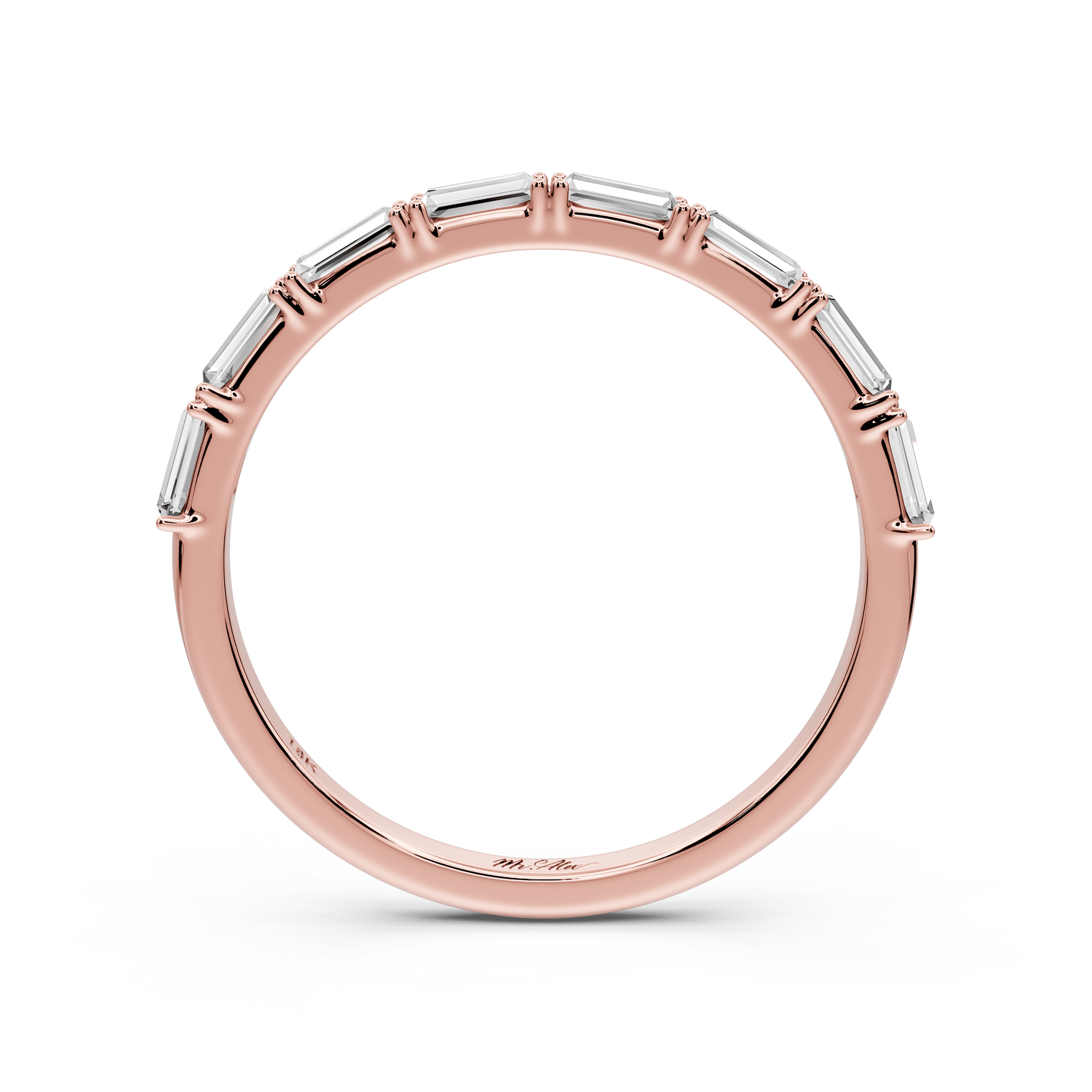 Lorian - 0.37ct 14k rose gold Baguette Diamond Eternity Band Ring - Mr. Alex Jewelry