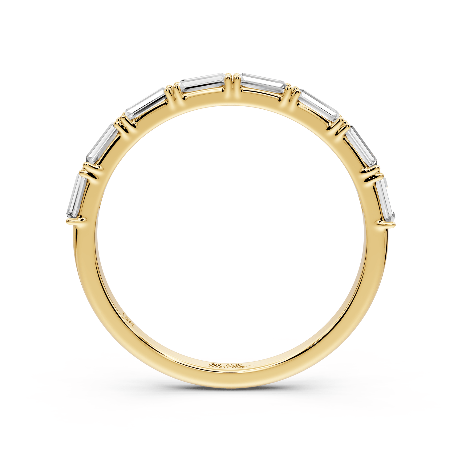 Lorian - 0.37ct 18k yellow gold Baguette Diamond Eternity Band Ring - Mr. Alex Jewelry