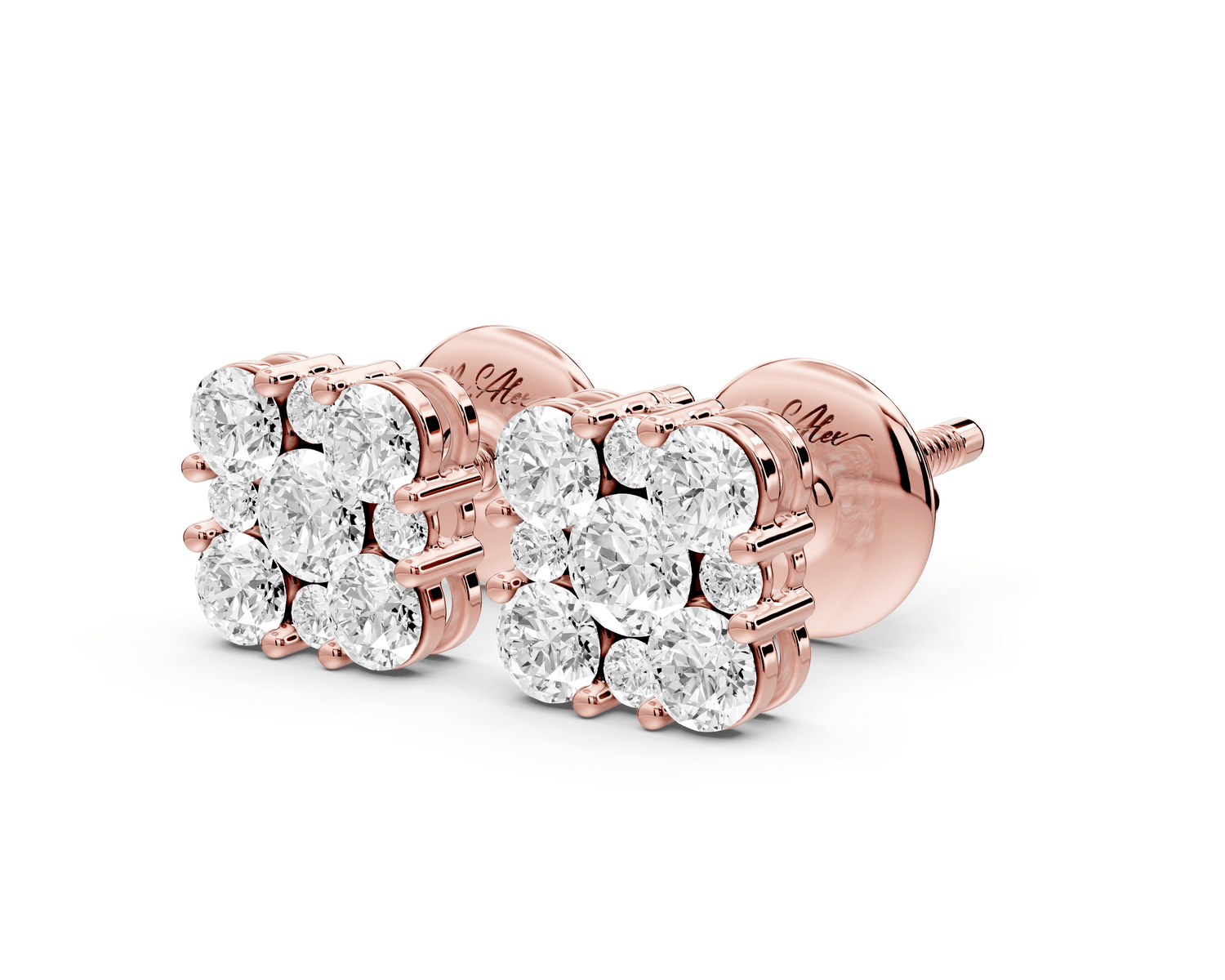 Luna Earrings Rose Gold - Mr. Alex Jewelry