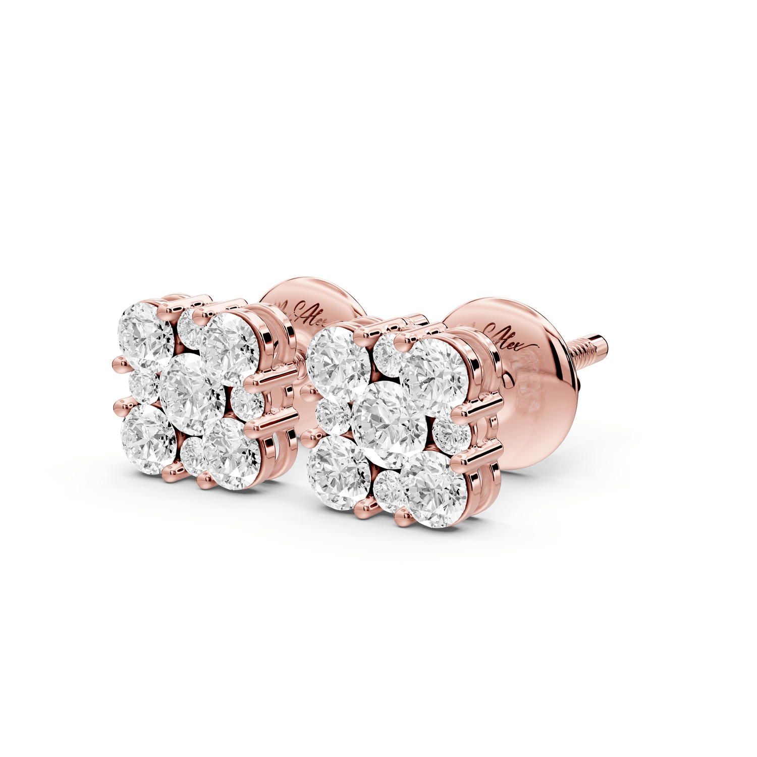 Luna Earrings Rose Gold - Mr. Alex Jewelry