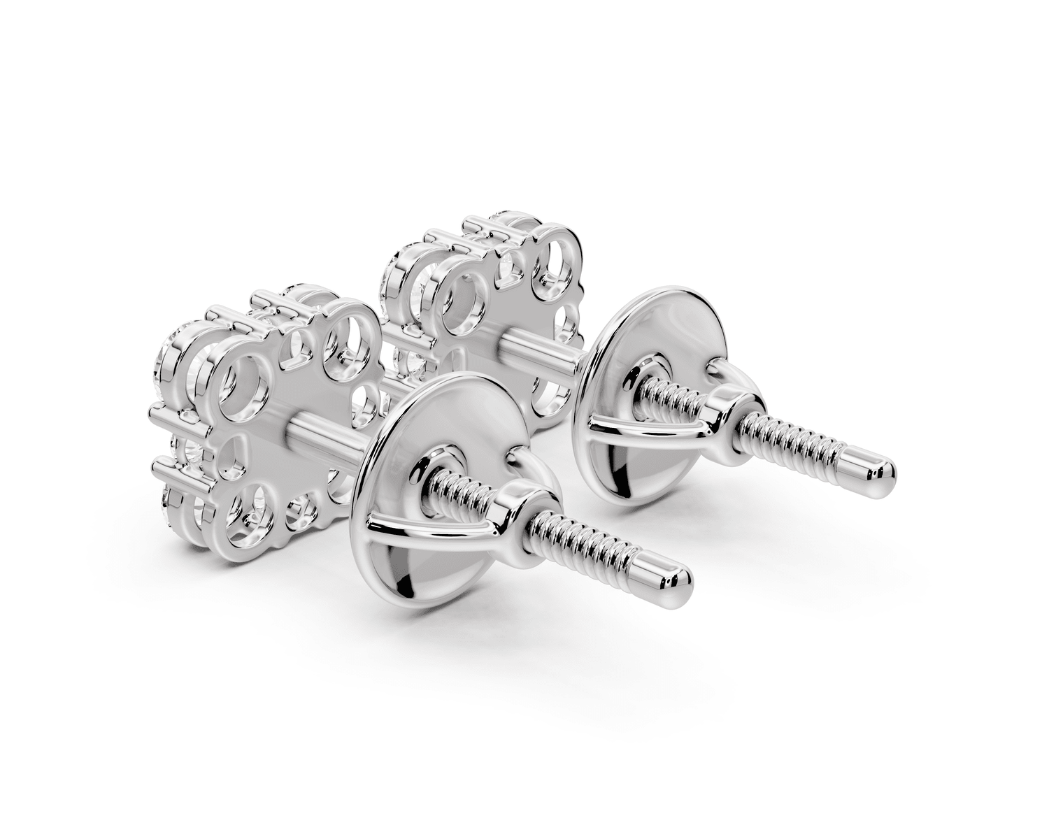 Luna Earrings White Gold - Mr. Alex Jewelry
