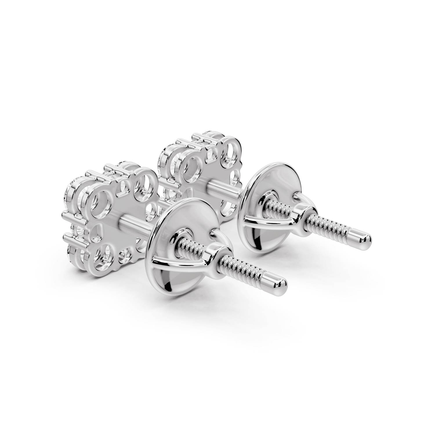 Luna Earrings White Gold - Mr. Alex Jewelry
