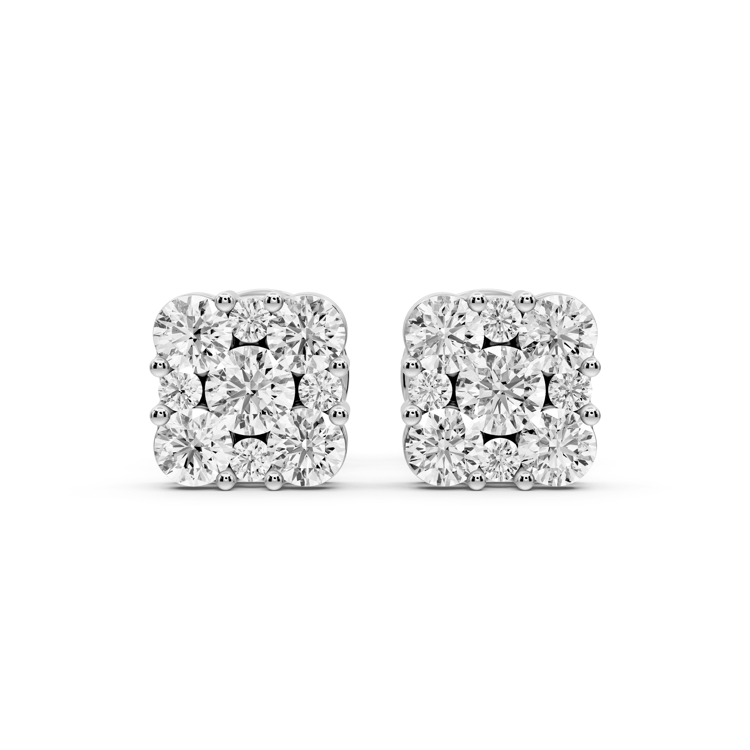 Luna Earrings White Gold - Mr. Alex Jewelry