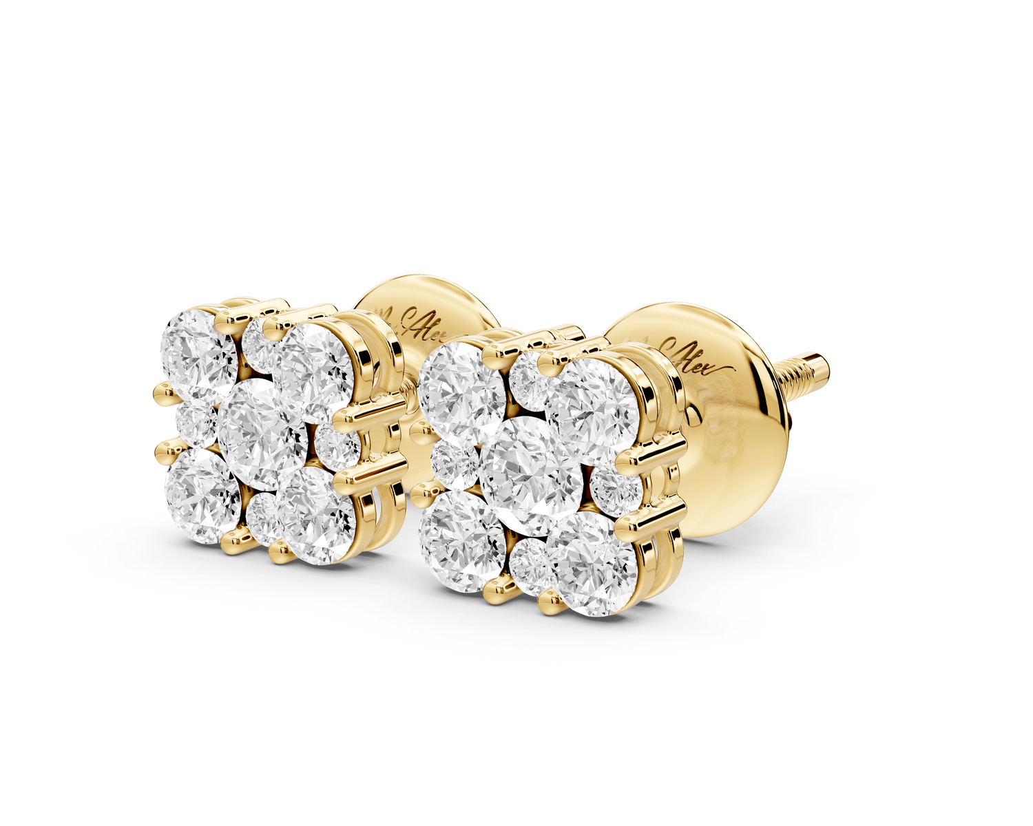 Luna Earrings Yellow Gold - Mr. Alex Jewelry
