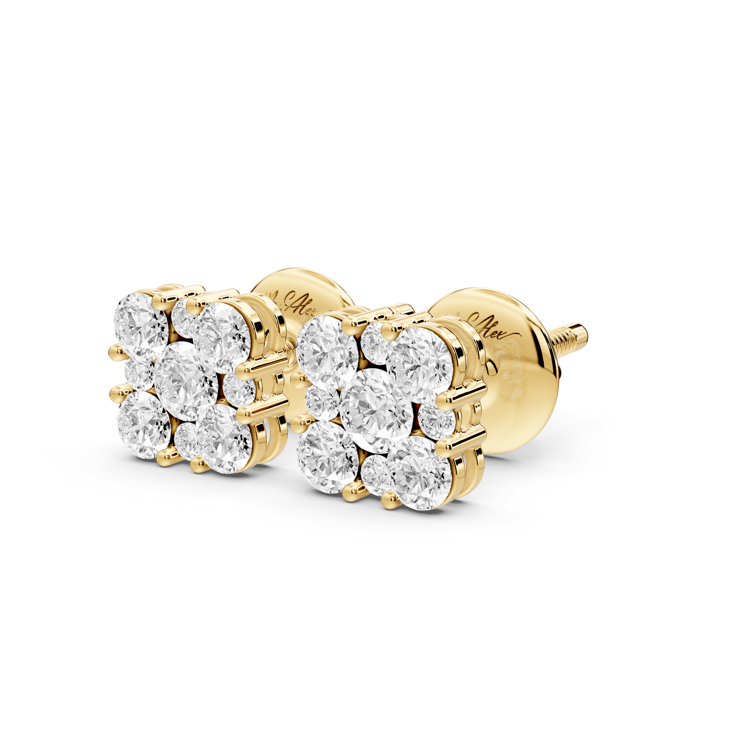 Luna Earrings Yellow Gold - Mr. Alex Jewelry