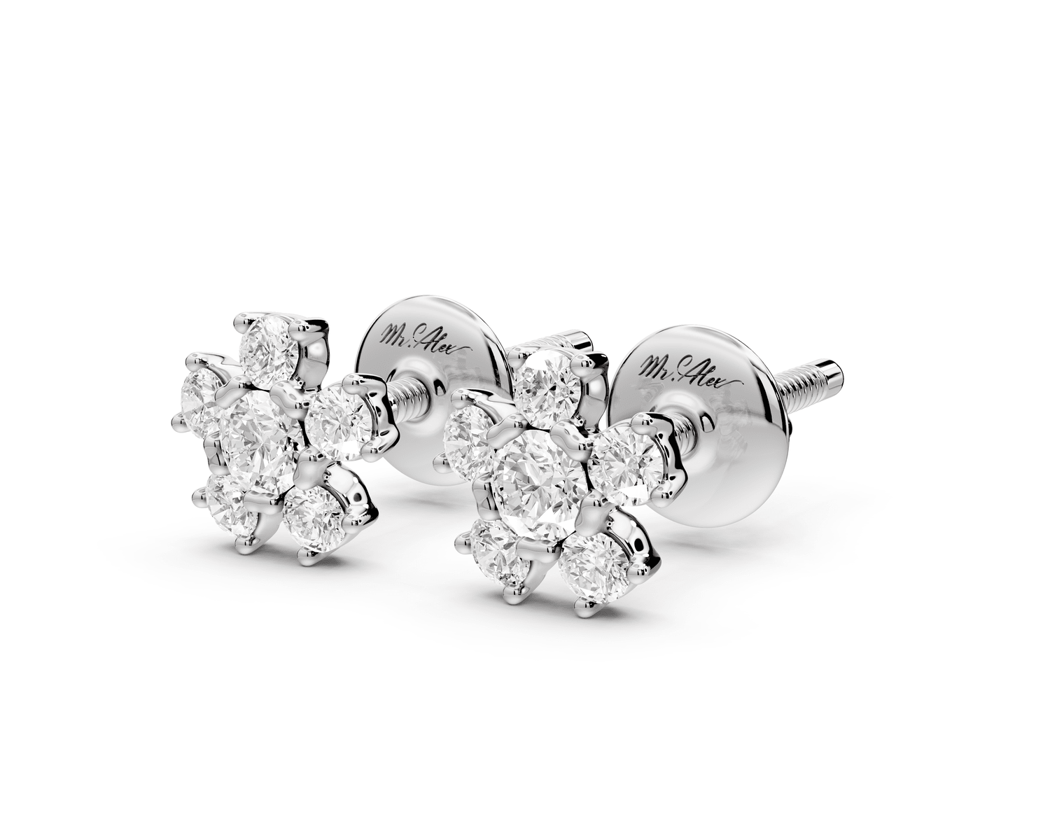 Margot Earrings White Gold - Mr. Alex Jewelry