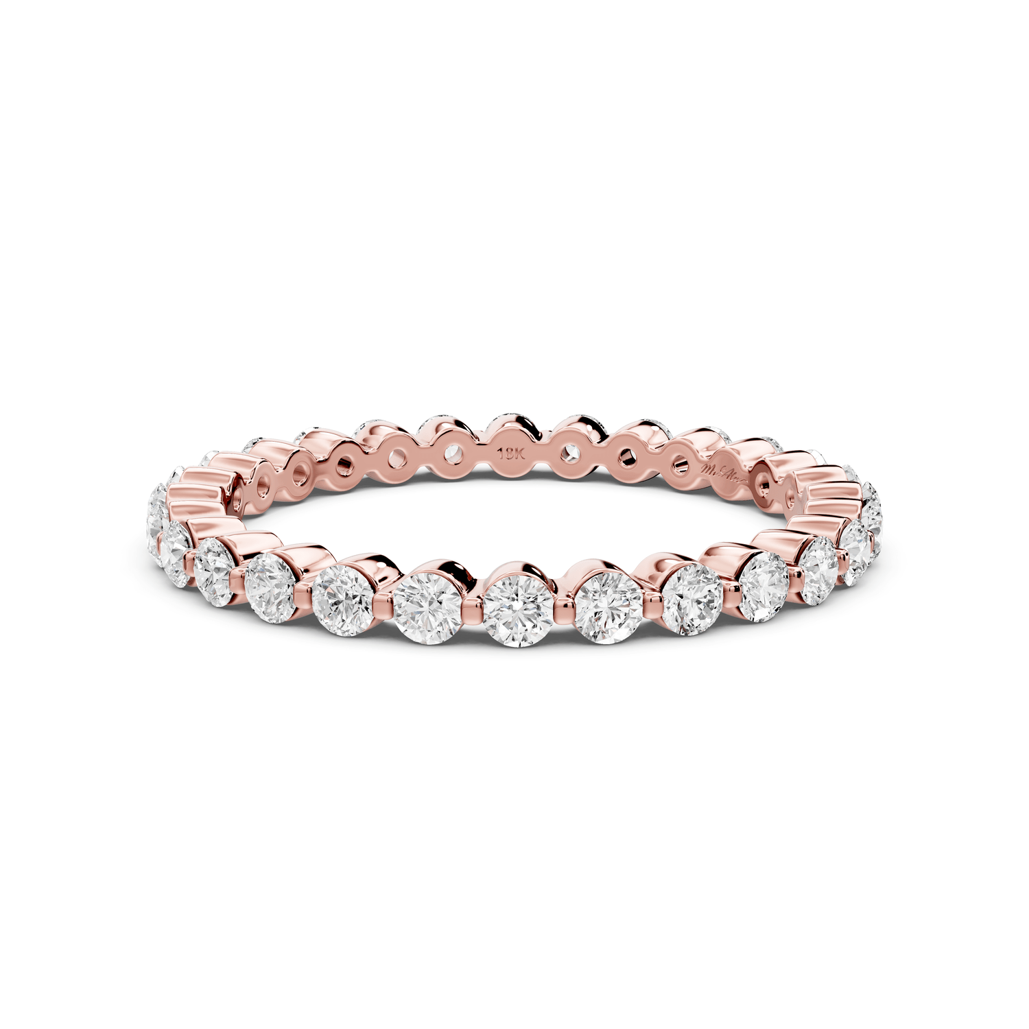 Maris - 0.61ct 14k rose gold Diamond Eternity Band Ring - Mr. Alex Jewelry