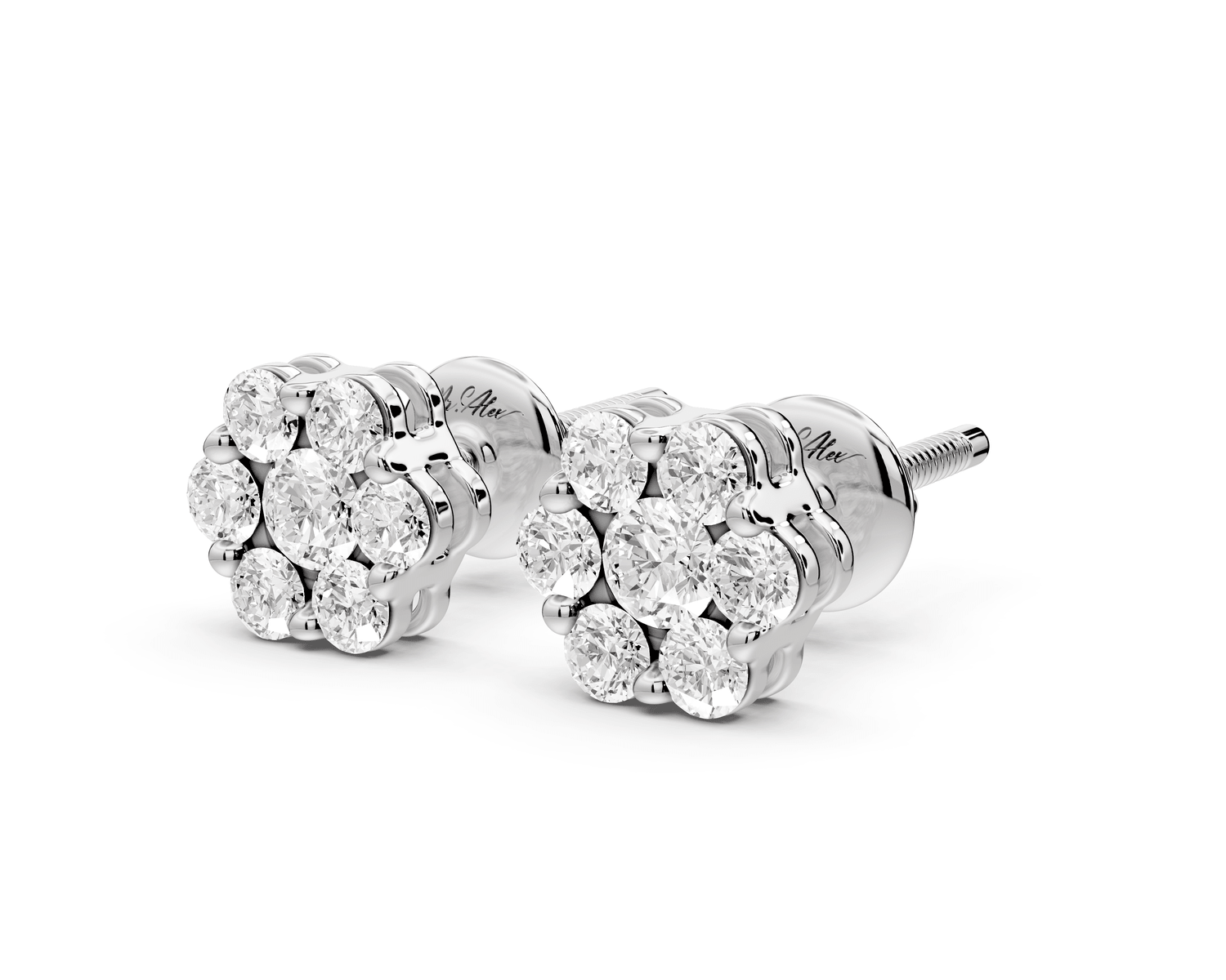 Maya Earrings White Gold - Mr. Alex Jewelry