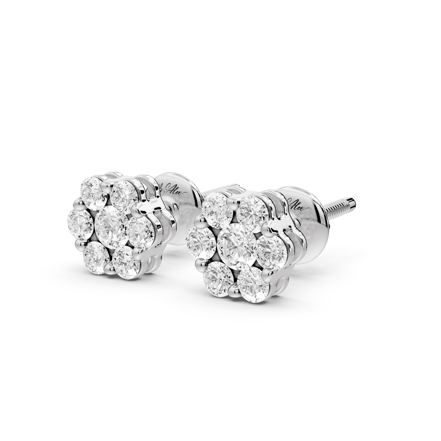 Maya Earrings White Gold - Mr. Alex Jewelry