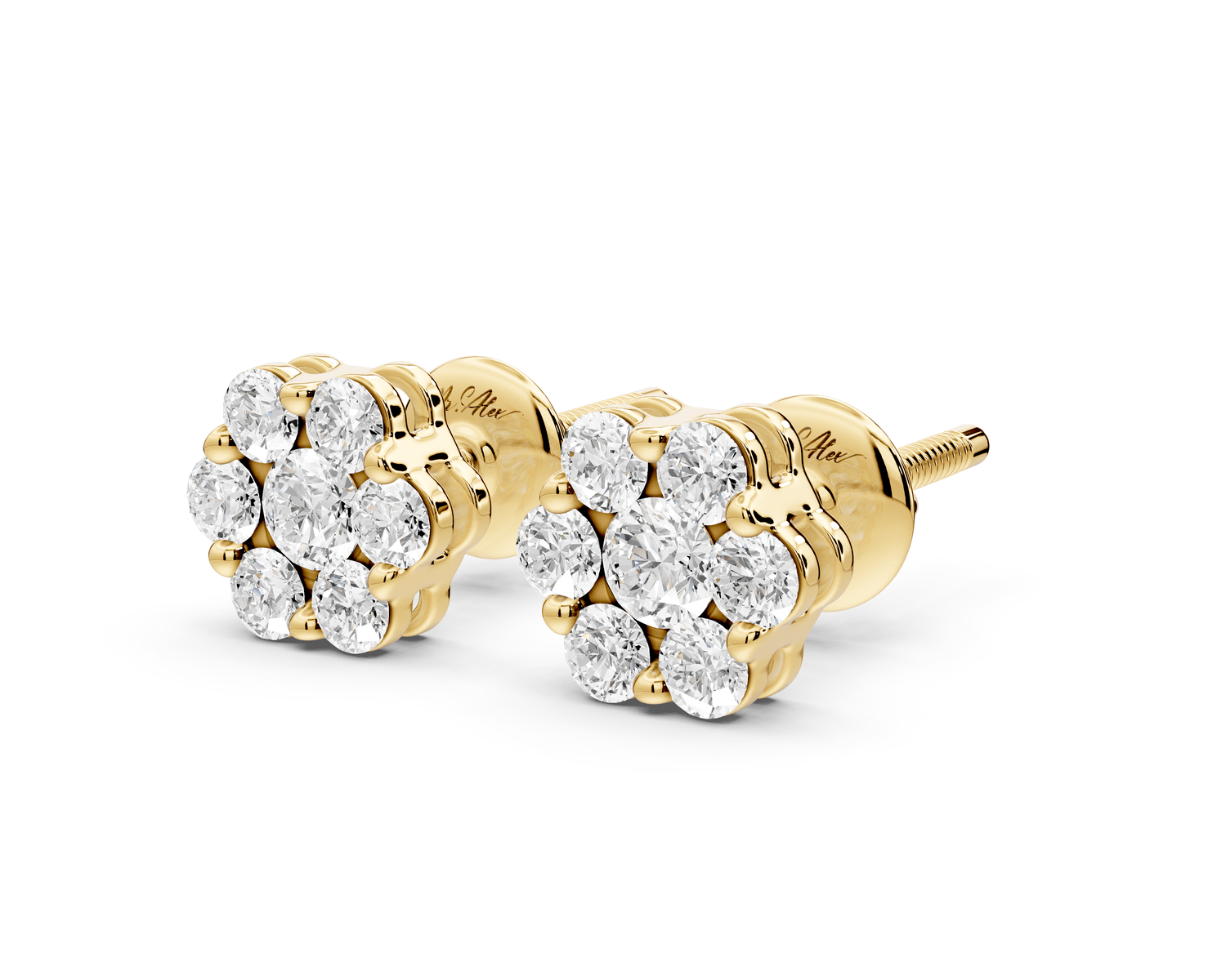 Maya Earrings Yellow Gold - Mr. Alex Jewelry