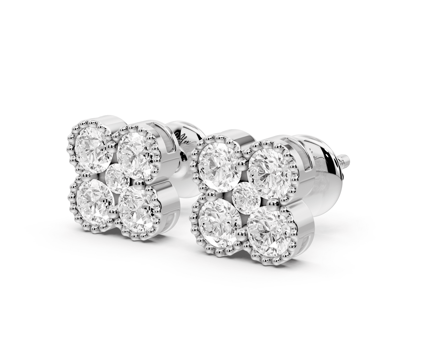 Mia Earrings White Gold - Mr. Alex Jewelry
