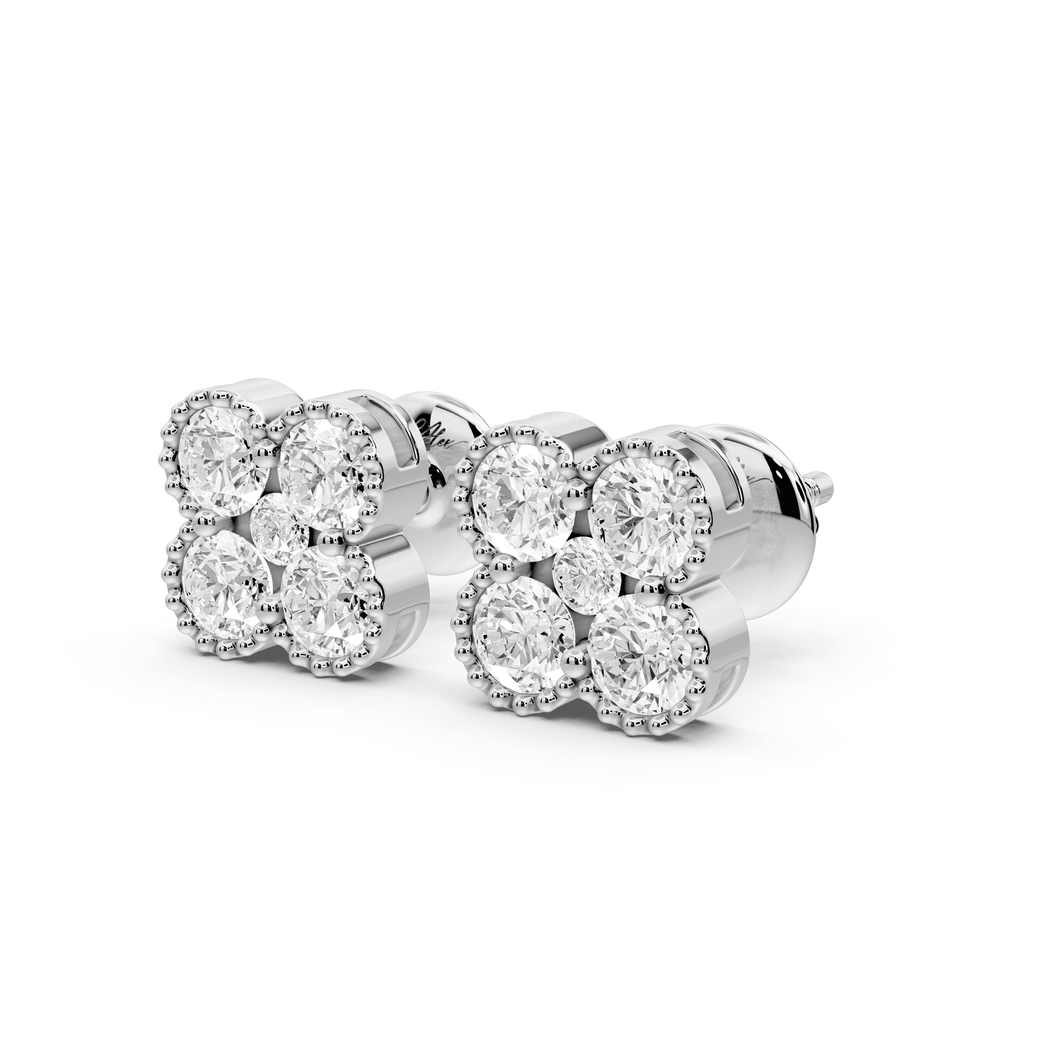 Mia Earrings White Gold - Mr. Alex Jewelry