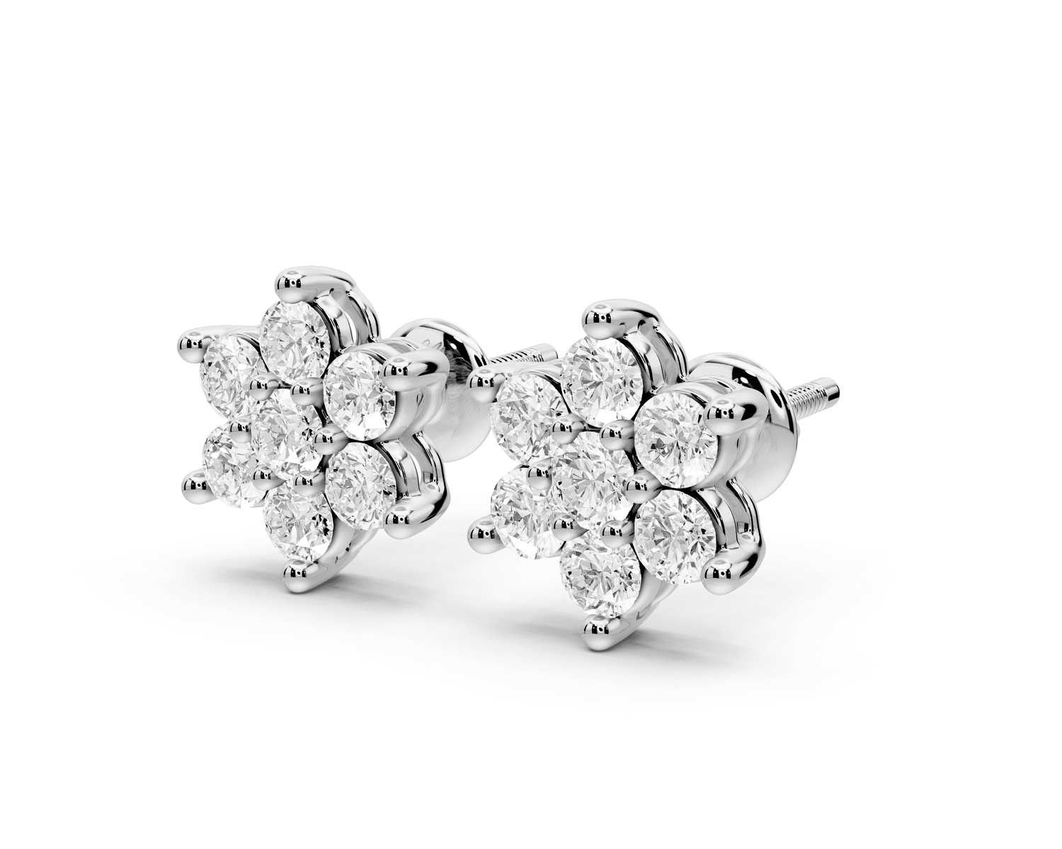 Nina Earrings White Gold - Mr. Alex Jewelry