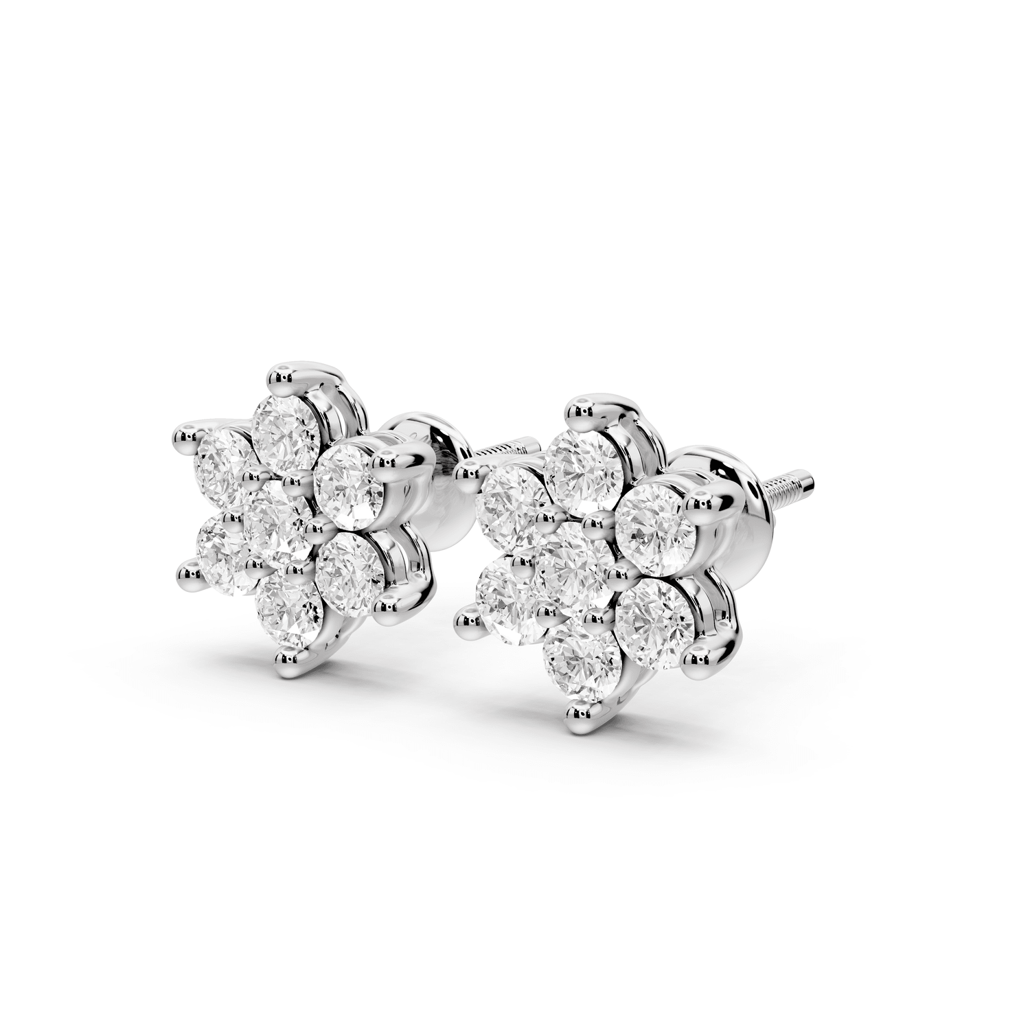 Nina Earrings White Gold - Mr. Alex Jewelry